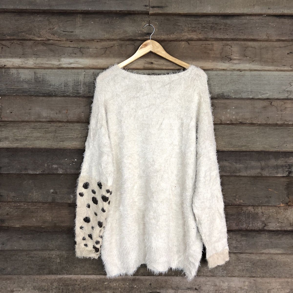 Homespun Knitwear × Japanese Brand DLL N'or Label Mohair shaggy fur Long Knitwear #c1111 Size XL / US 12-14 / IT 48-50 - 11 Thumbnail