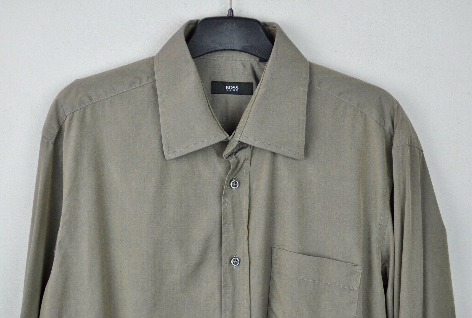 Hugo Boss HUGO BOSS Shirt 17" Grey Office Long Sleeve Top size 43 Size US S / EU 44-46 / 1 - 2 Thumbnail
