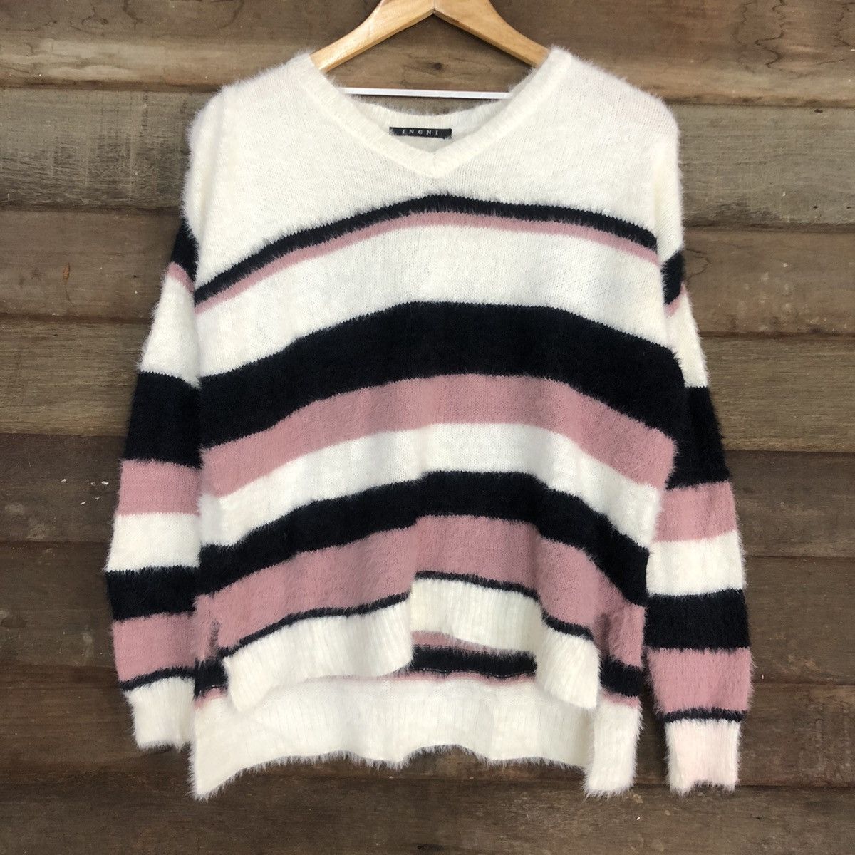 Homespun Knitwear DL Ingni Multicolor Mohair Shag Shaggy Knitwear #c1101 Size M / US 6-8 / IT 42-44 - 8 Thumbnail