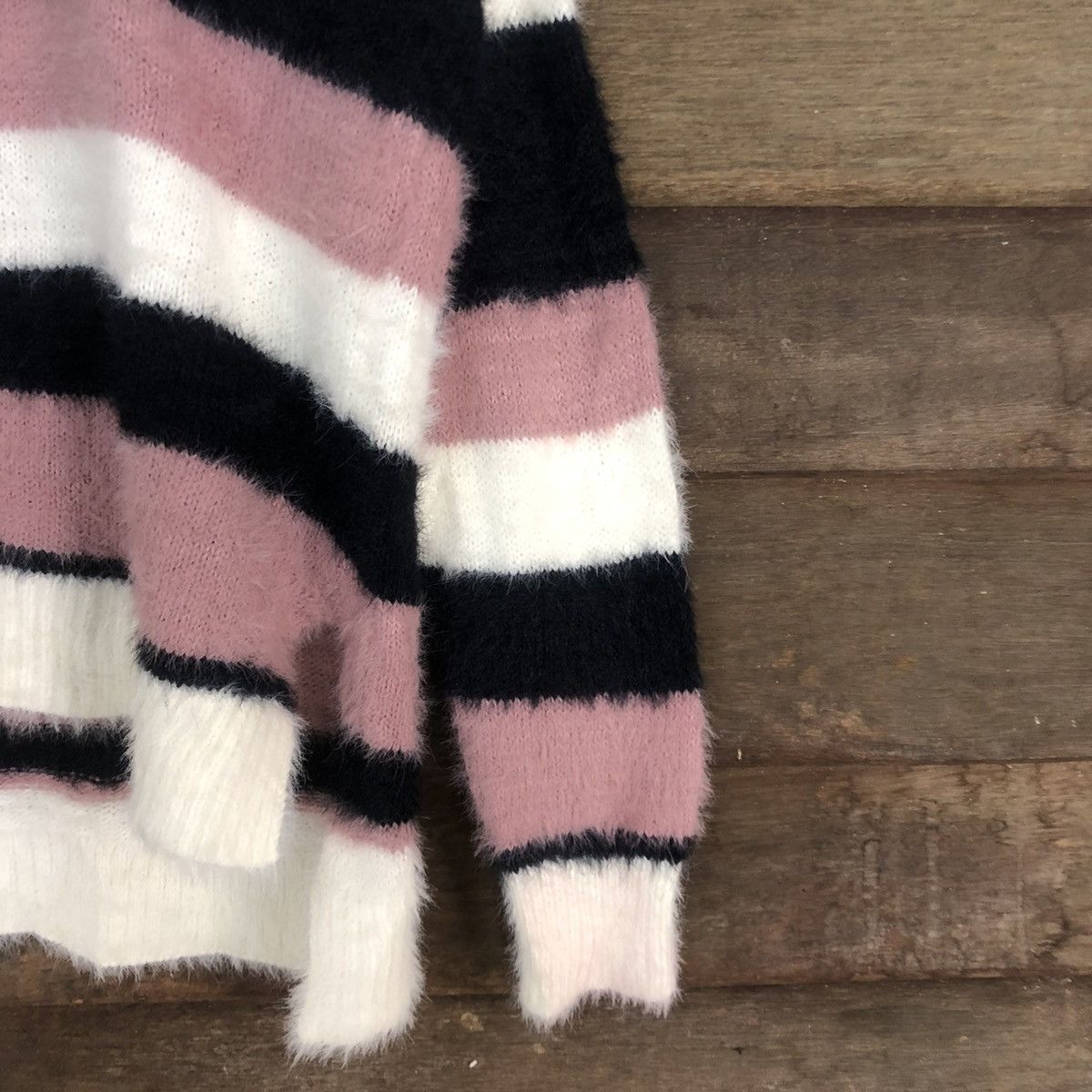 Homespun Knitwear DL Ingni Multicolor Mohair Shag Shaggy Knitwear #c1101 Size M / US 6-8 / IT 42-44 - 4 Thumbnail
