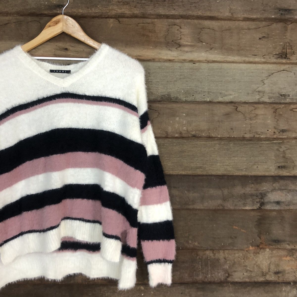 Homespun Knitwear DL Ingni Multicolor Mohair Shag Shaggy Knitwear #c1101 Size M / US 6-8 / IT 42-44 - 5 Thumbnail