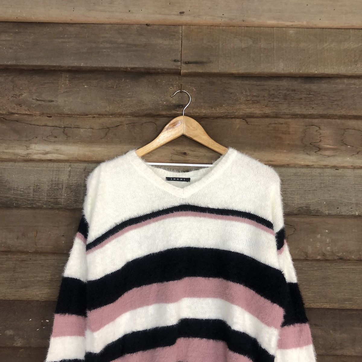 Homespun Knitwear DL Ingni Multicolor Mohair Shag Shaggy Knitwear #c1101 Size M / US 6-8 / IT 42-44 - 2 Thumbnail