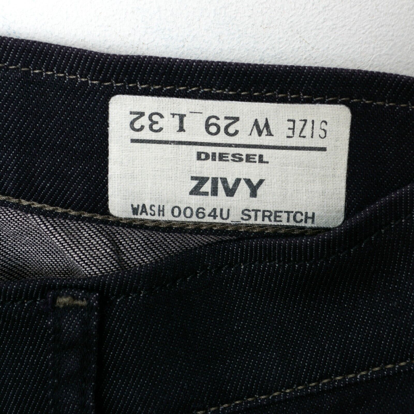 Diesel ZIVY Stretch W29 L32 Jeans Slim Trousers Pants Ankle Zip Size 29" - 3 Thumbnail