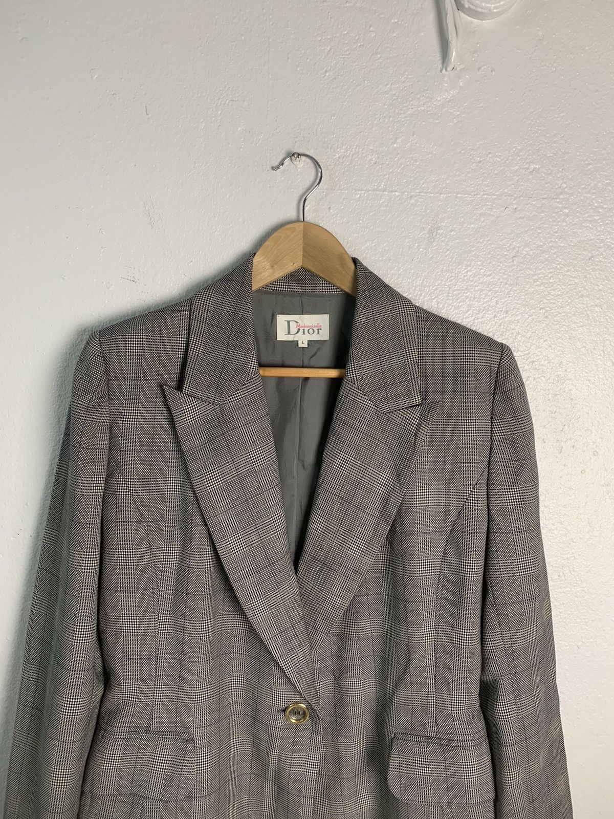 Christian Dior Monsieur Dior Mademoiselle Plaid Jacket Size L / US 10 / IT 46 - 4 Thumbnail