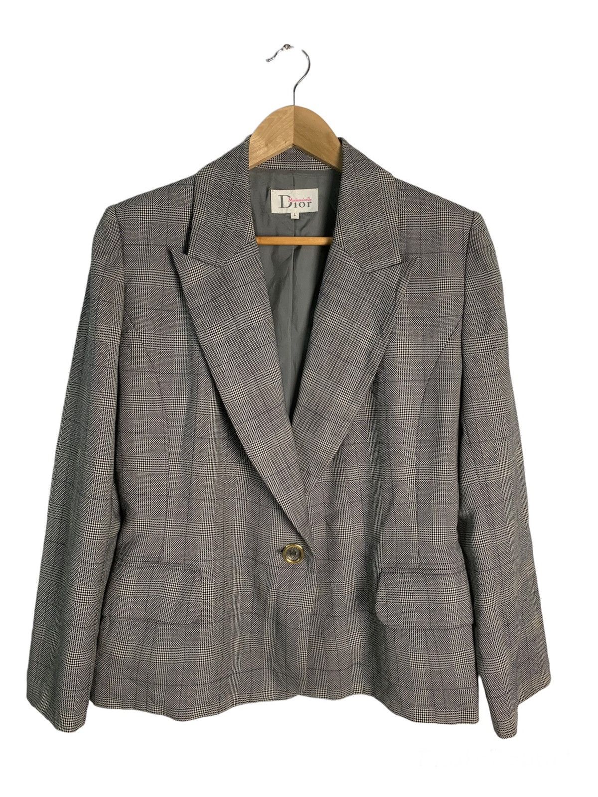 Christian Dior Monsieur Dior Mademoiselle Plaid Jacket Size L / US 10 / IT 46 - 1 Thumbnail