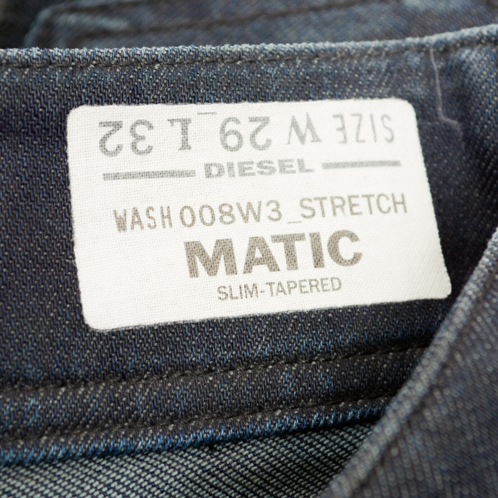 Diesel Matic W29 L32 Slim Tapere Low Waist Stretch Jeans Pants Size 29" - 6 Thumbnail
