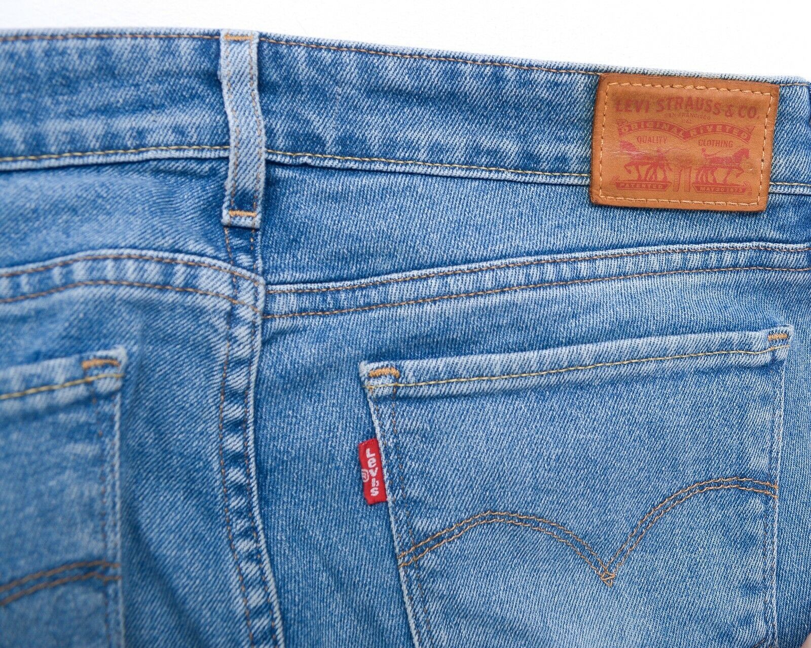 Levi's 711 Skinny Women's W27L34 Mid Rise Jeans Trousers Slim Pants Size 27" / US 4 / IT 40 - 5 Thumbnail