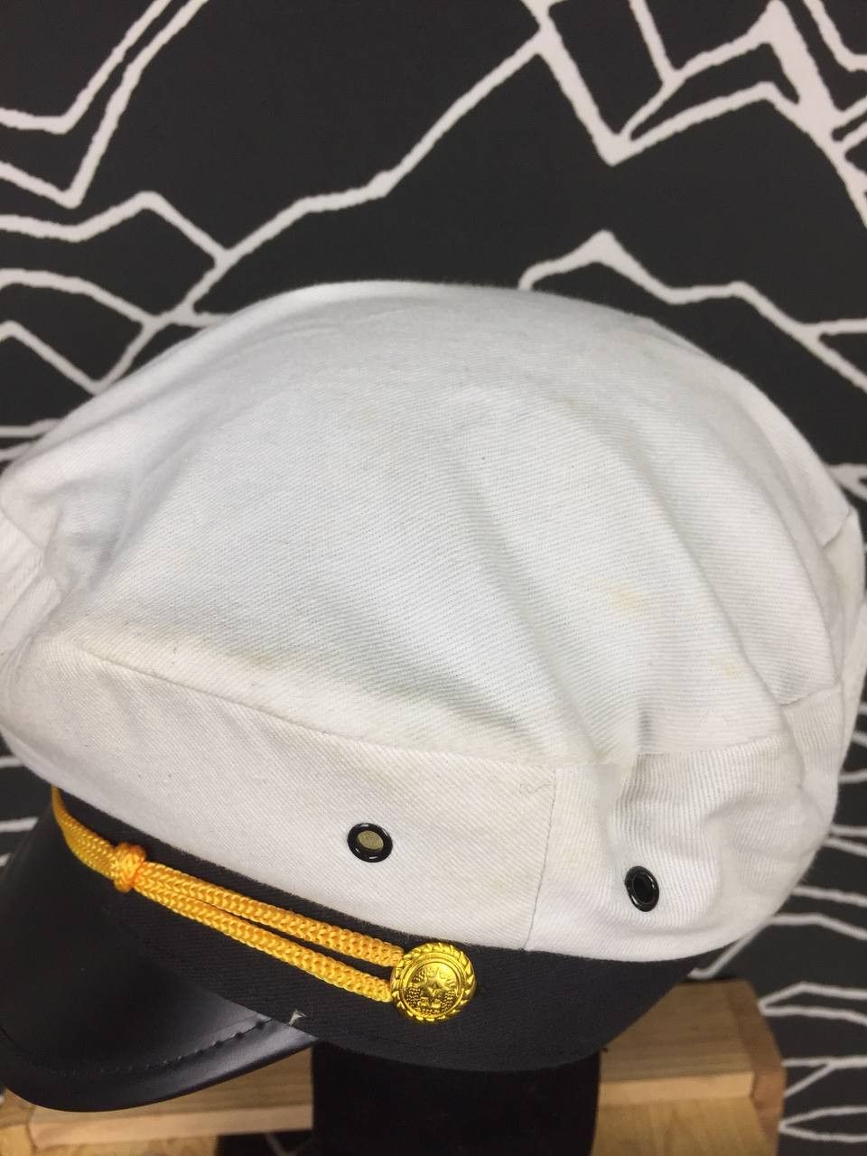 Band Tees VTG Captain Sailor Hat As Worn By Madonna Cap Size ONE SIZE - 3 Thumbnail