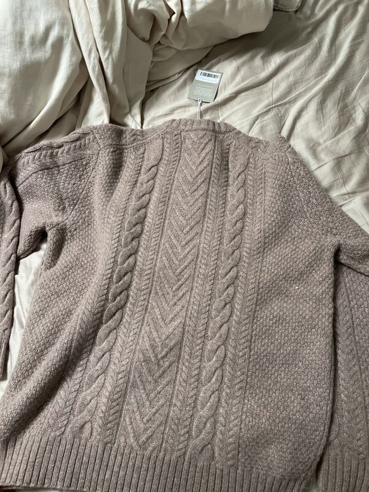 Everlane Everlane The Felted Merino Cable Knit Crew Sweater Grailed