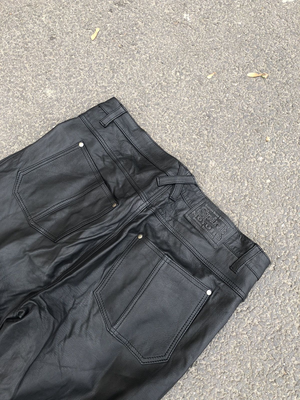 Japanese Brand Men’s vintage leather pants Spirit Motors Size US 34 / EU 50 - 6 Thumbnail