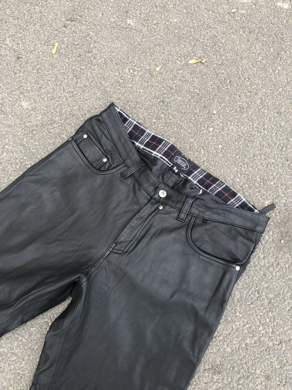 Japanese Brand Men’s vintage leather pants Spirit Motors Size US 34 / EU 50 - 5 Thumbnail