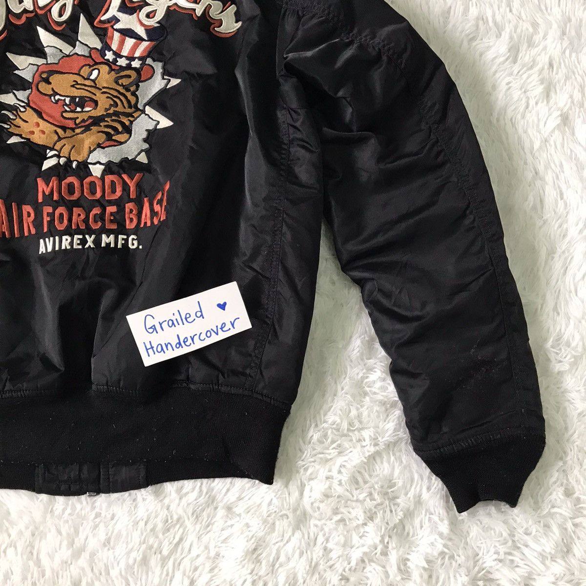 Avirex Distress Avirex Flying Tiger 74th Fighter Sq Bomber Jacket Size US L / EU 52-54 / 3 - 13 Thumbnail