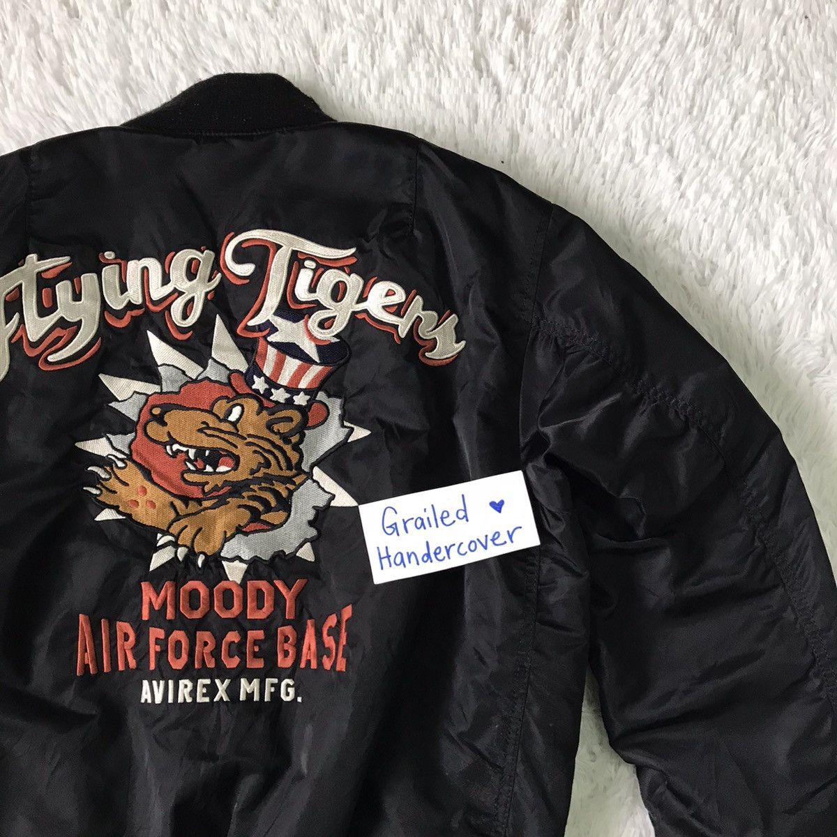 Avirex Distress Avirex Flying Tiger 74th Fighter Sq Bomber Jacket Size US L / EU 52-54 / 3 - 14 Thumbnail