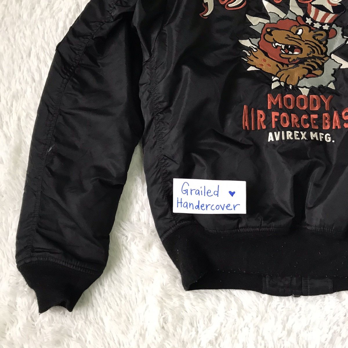 Avirex Distress Avirex Flying Tiger 74th Fighter Sq Bomber Jacket Size US L / EU 52-54 / 3 - 12 Thumbnail