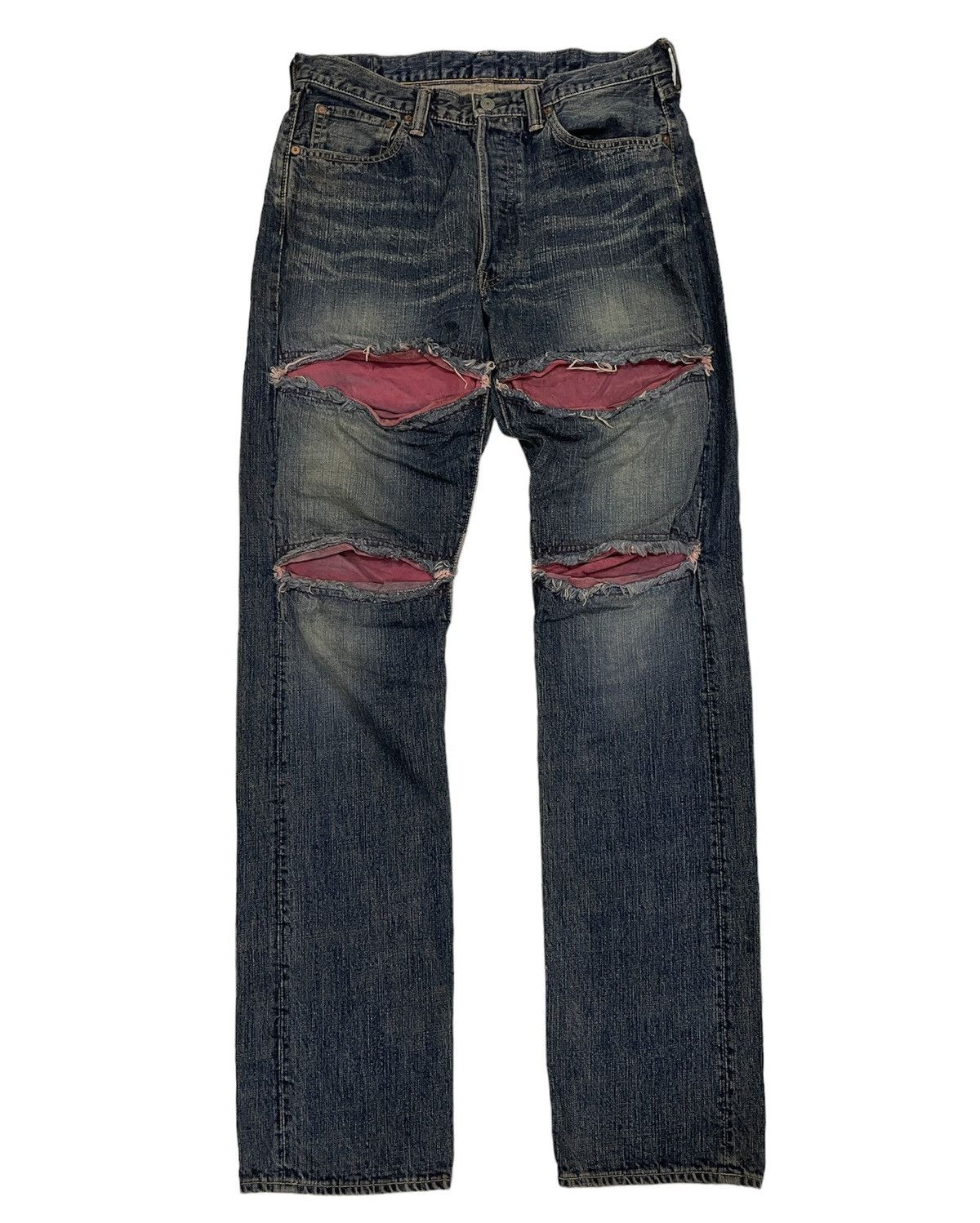 Full Count & Co. × Japanese Brand Denim Archival Full Count by Mikiharu Tsujita distressed Art Size US 34 / EU 50 - 3 Thumbnail