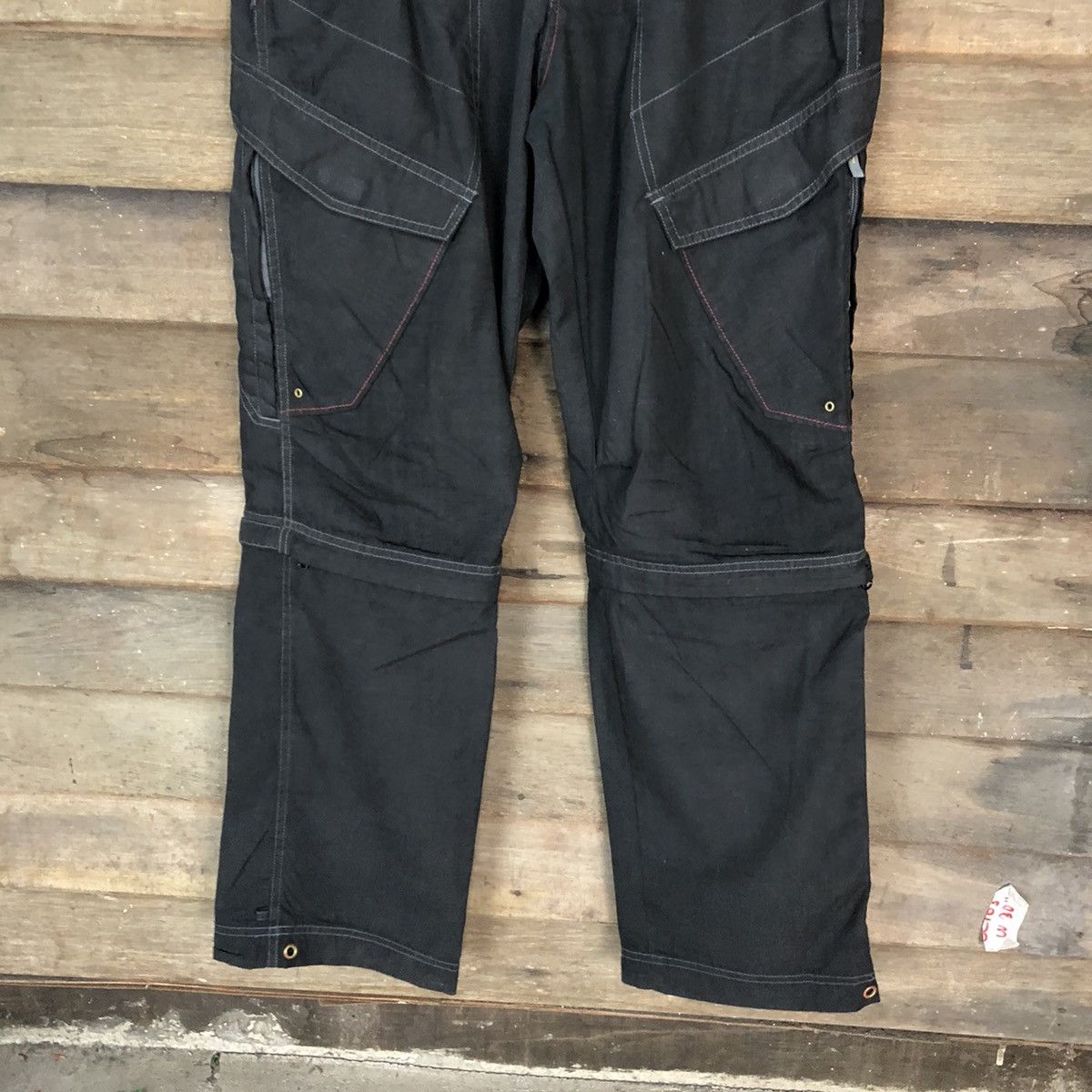 Japanese Brand Japan hiking sportwear multipocket Black Cargo Pants #4993 Size US 32 / EU 48 - 3 Thumbnail