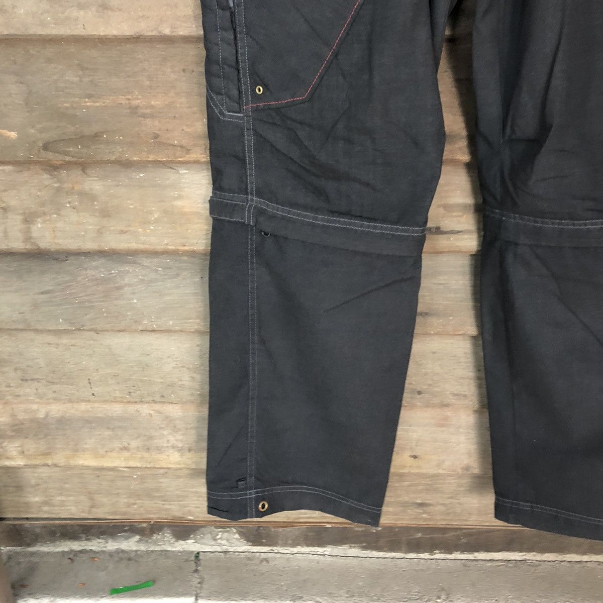 Japanese Brand Japan hiking sportwear multipocket Black Cargo Pants #4993 Size US 32 / EU 48 - 8 Thumbnail