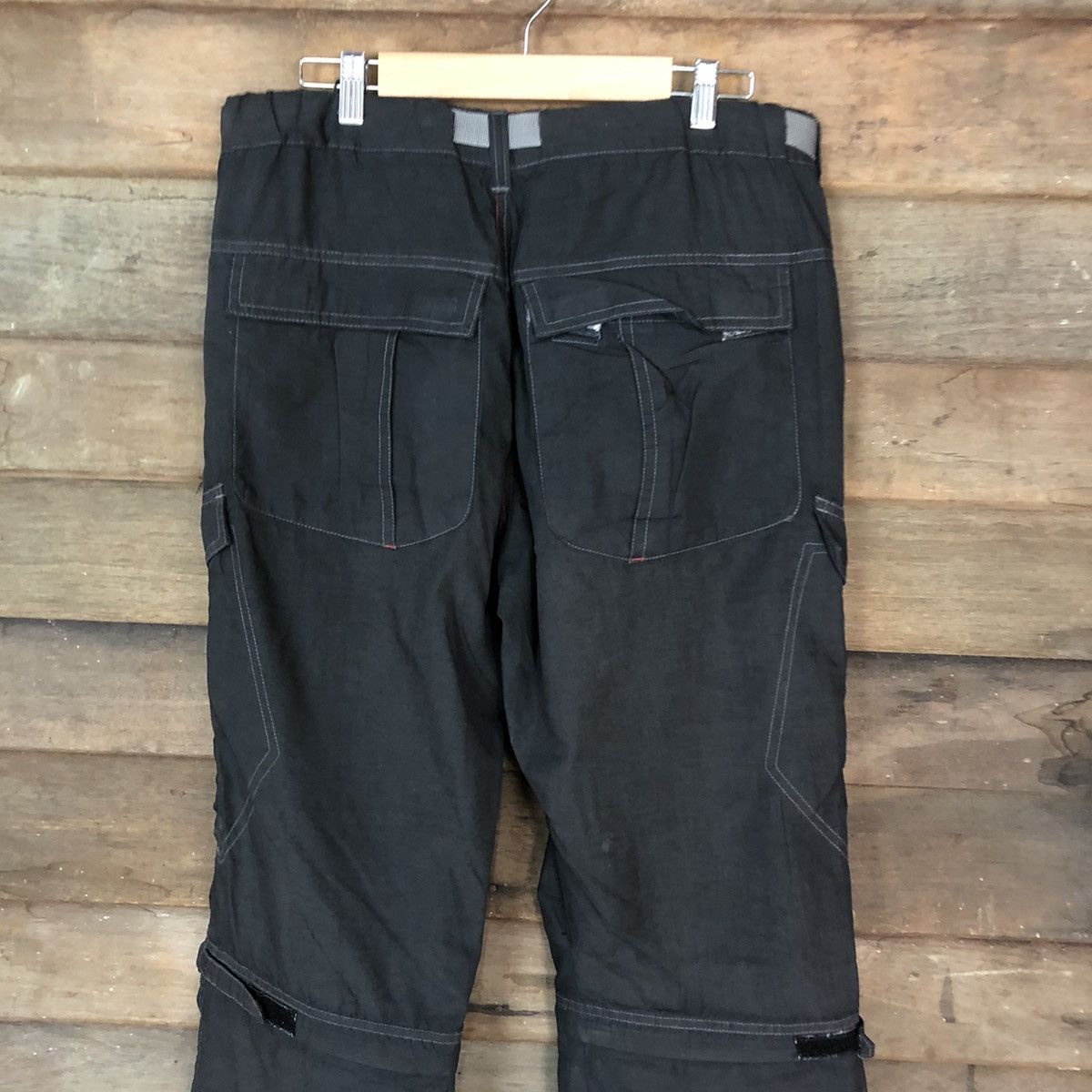 Japanese Brand Japan hiking sportwear multipocket Black Cargo Pants #4993 Size US 32 / EU 48 - 12 Thumbnail