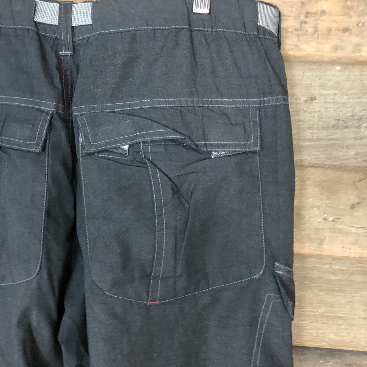 Japanese Brand Japan hiking sportwear multipocket Black Cargo Pants #4993 Size US 32 / EU 48 - 15 Thumbnail