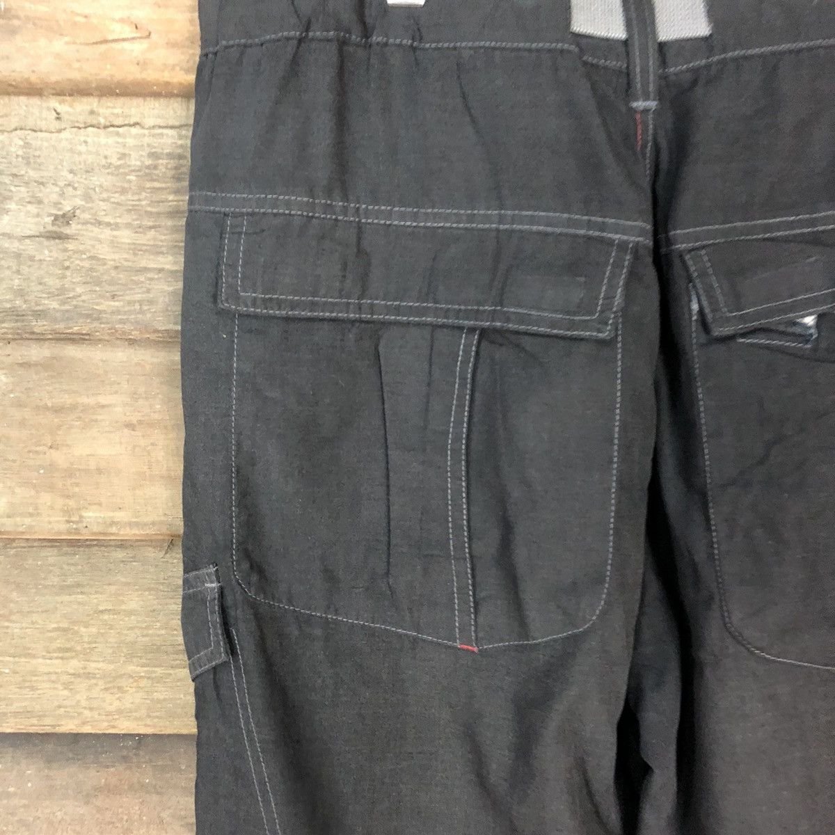Japanese Brand Japan hiking sportwear multipocket Black Cargo Pants #4993 Size US 32 / EU 48 - 14 Thumbnail