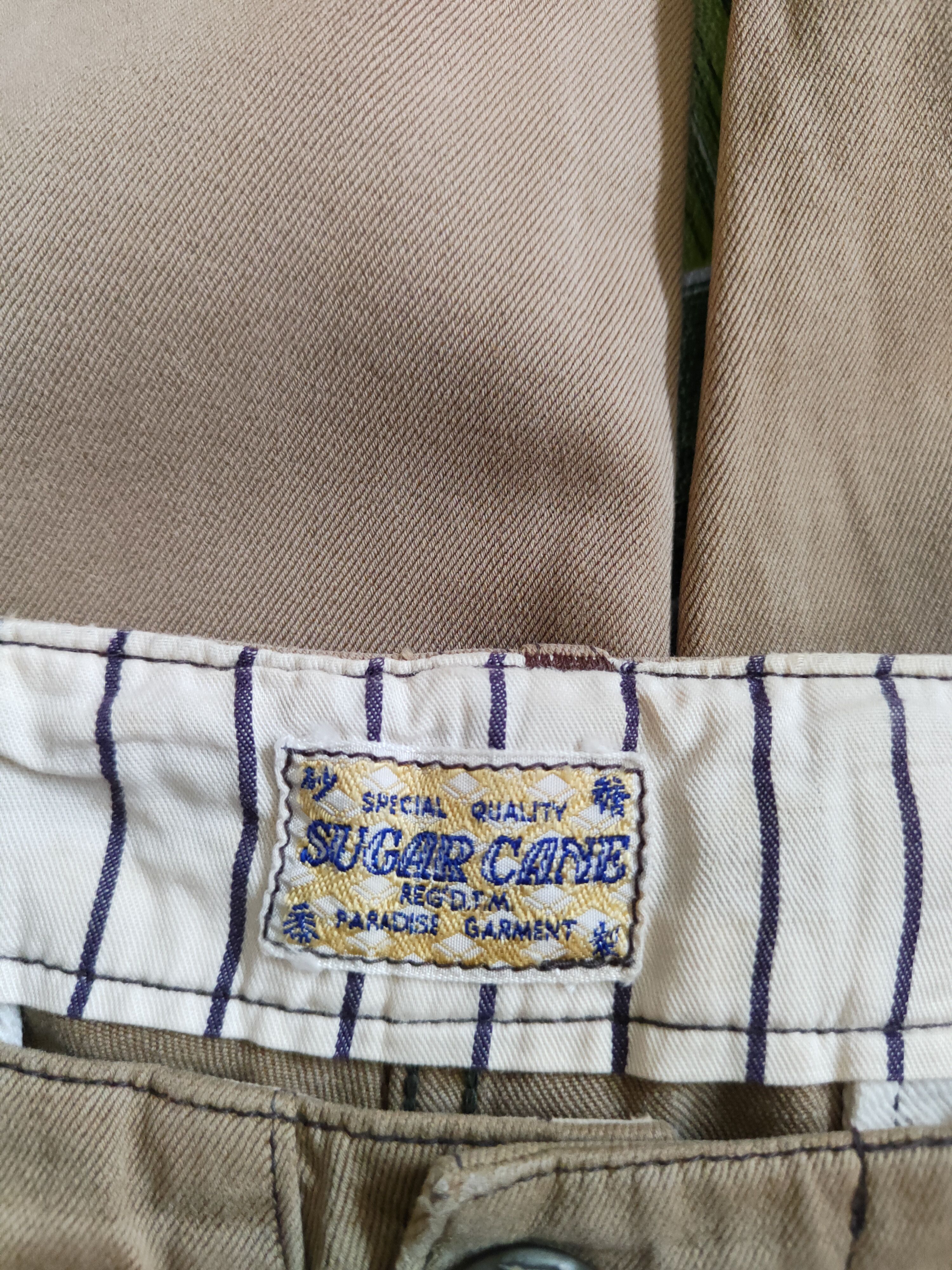 Sugar Cane DL Sugar Cane Brown casual japan Cargo Pants #S478 Size US 29 - 16 Thumbnail