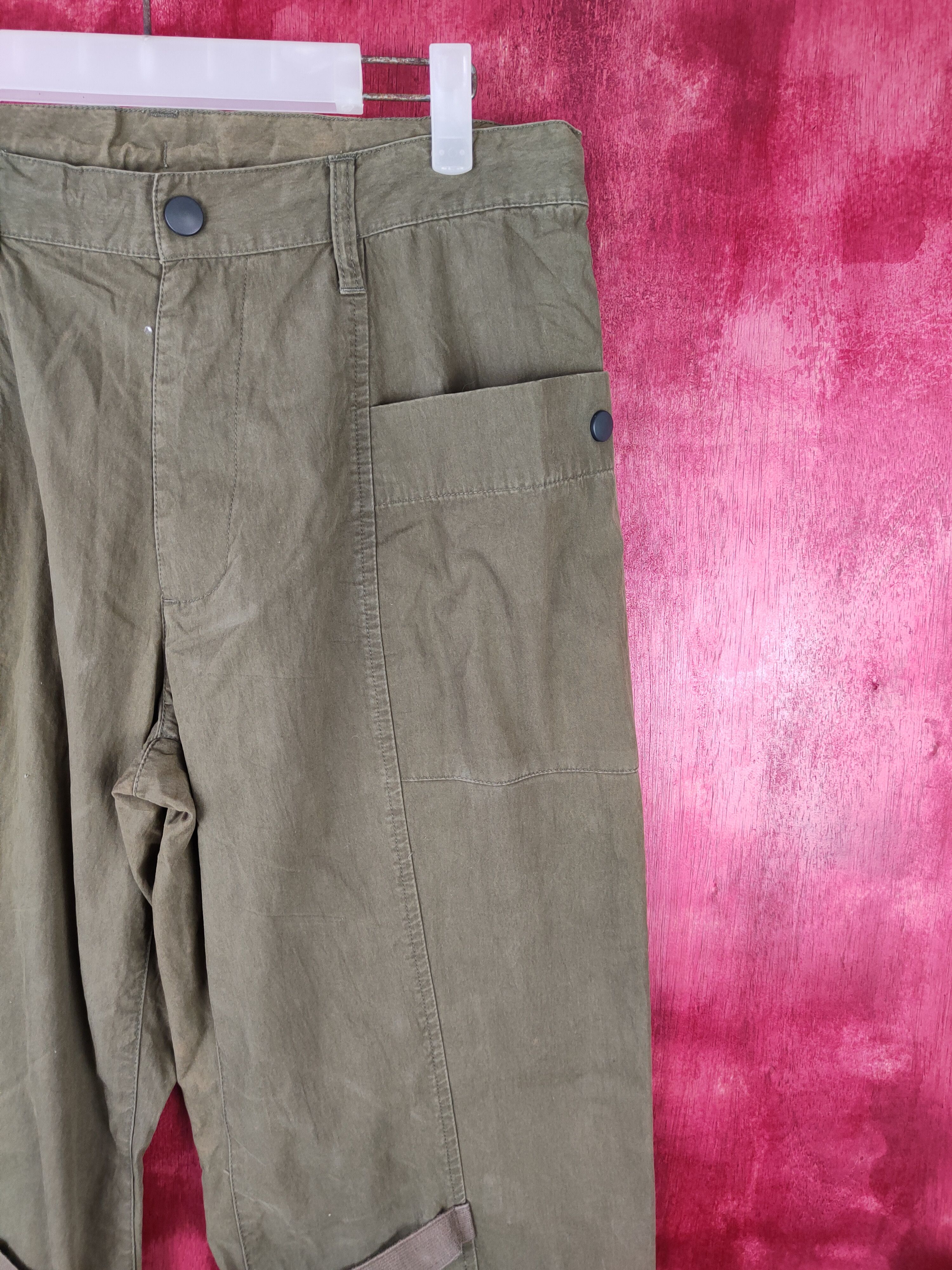 Gap × Japanese Brand GAP Dark Green Multi Pocket Tactical Cargo Pants #S479 Size US 31 - 5 Thumbnail