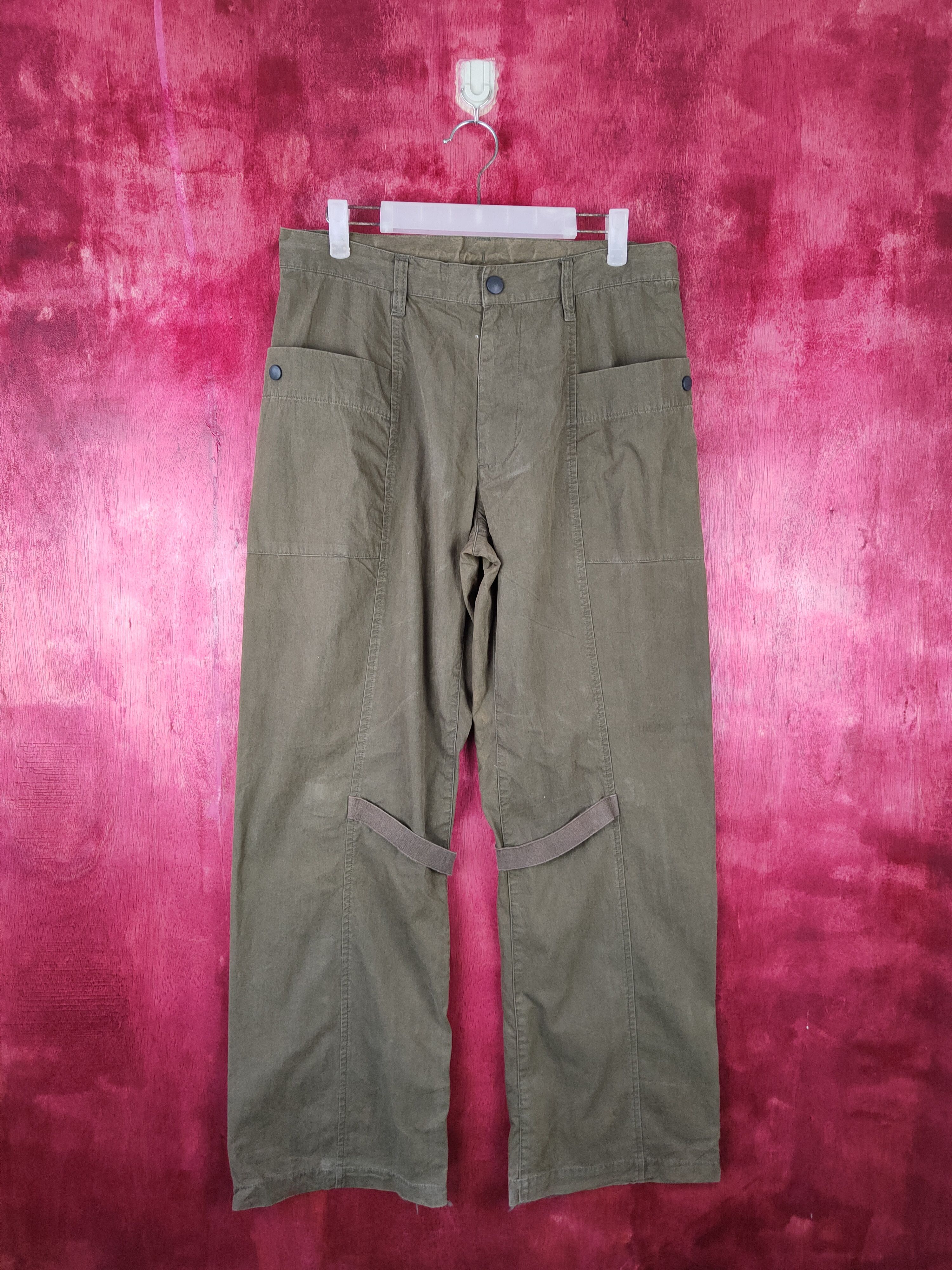Gap × Japanese Brand GAP Dark Green Multi Pocket Tactical Cargo Pants #S479 Size US 31 - 1 Thumbnail