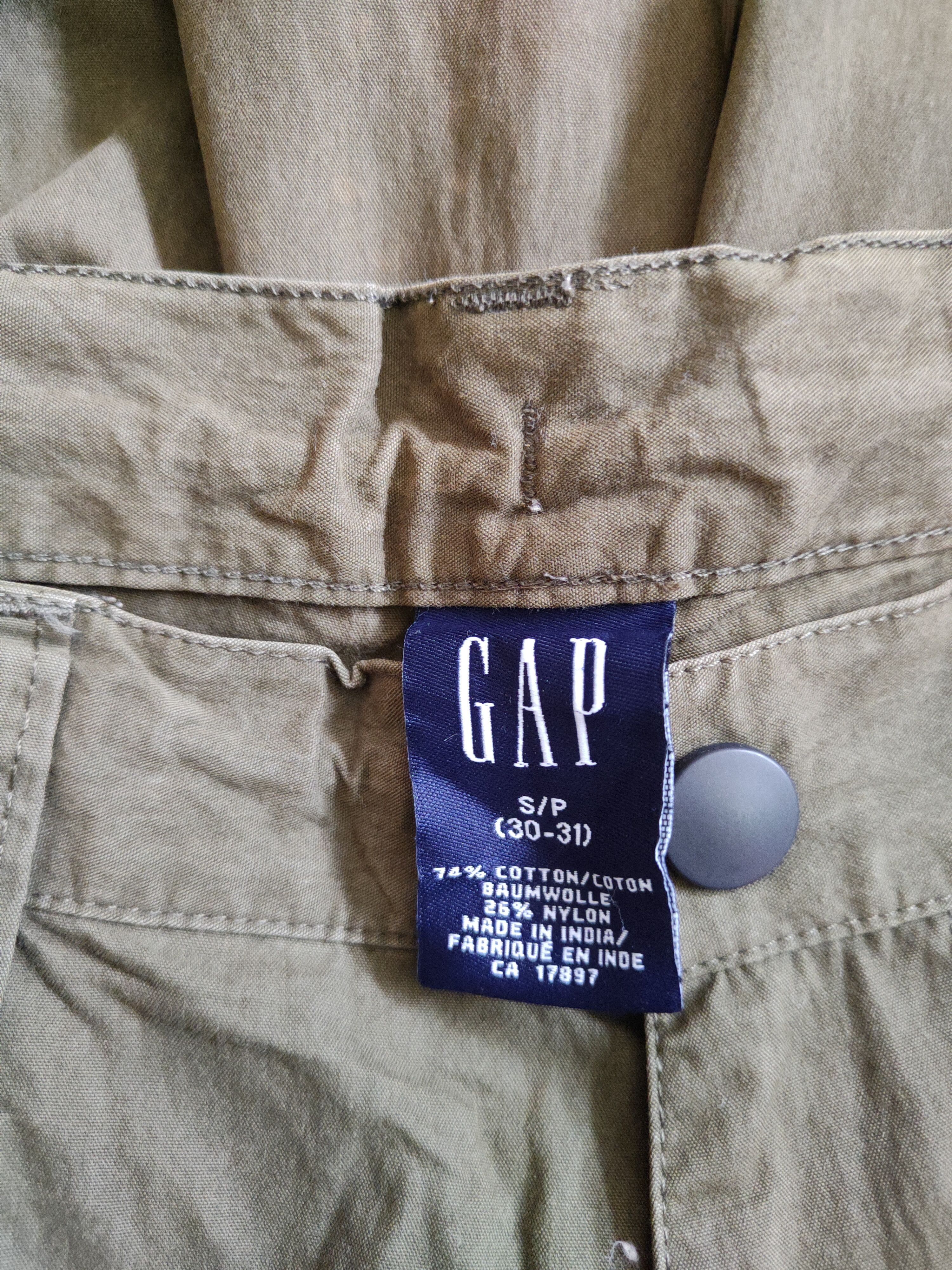 Gap × Japanese Brand GAP Dark Green Multi Pocket Tactical Cargo Pants #S479 Size US 31 - 13 Thumbnail