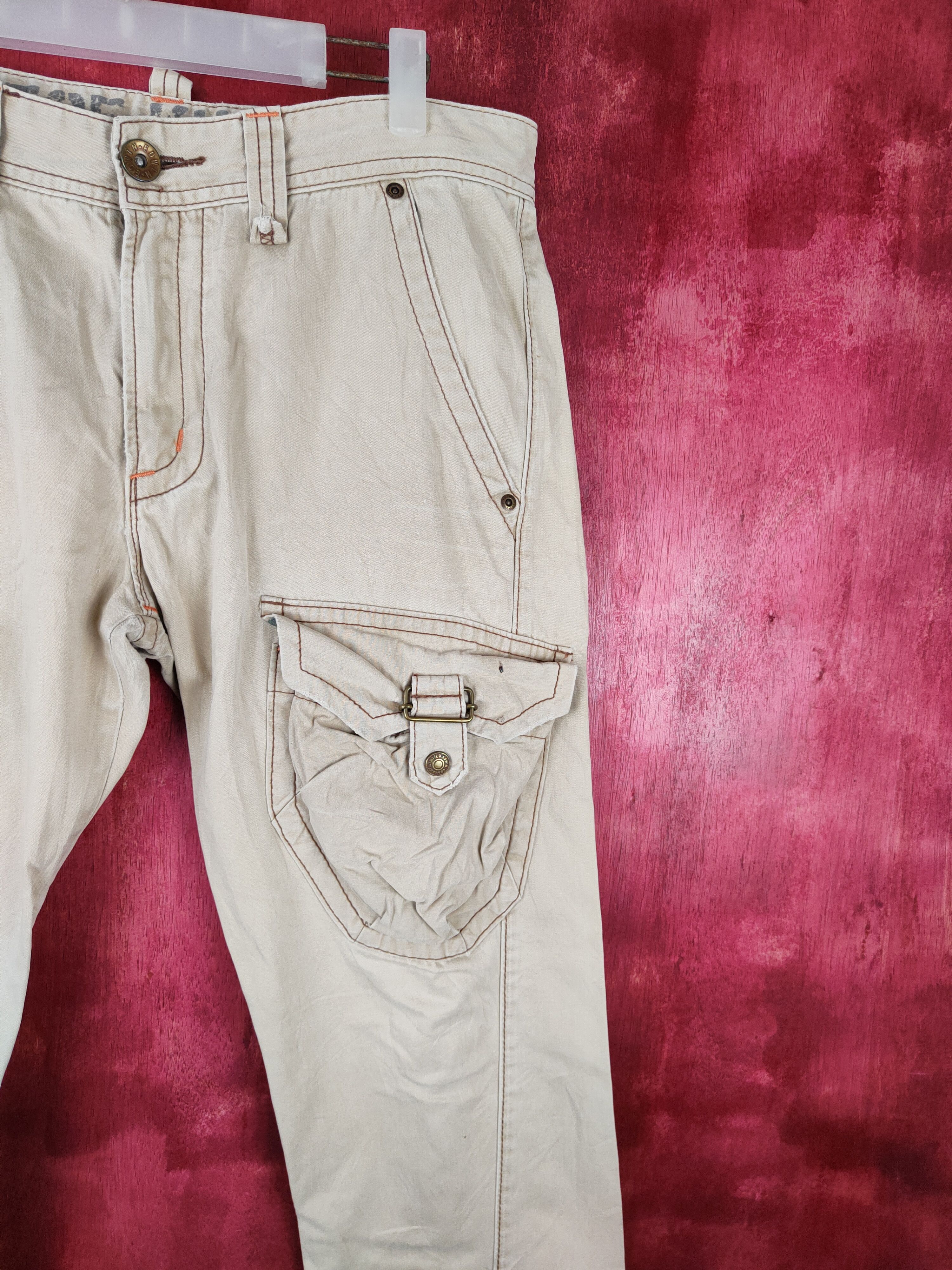 Edwin Edwin Brown Multi Pocket Tactical Cargo Pants #S480 Size US 33 - 5 Thumbnail