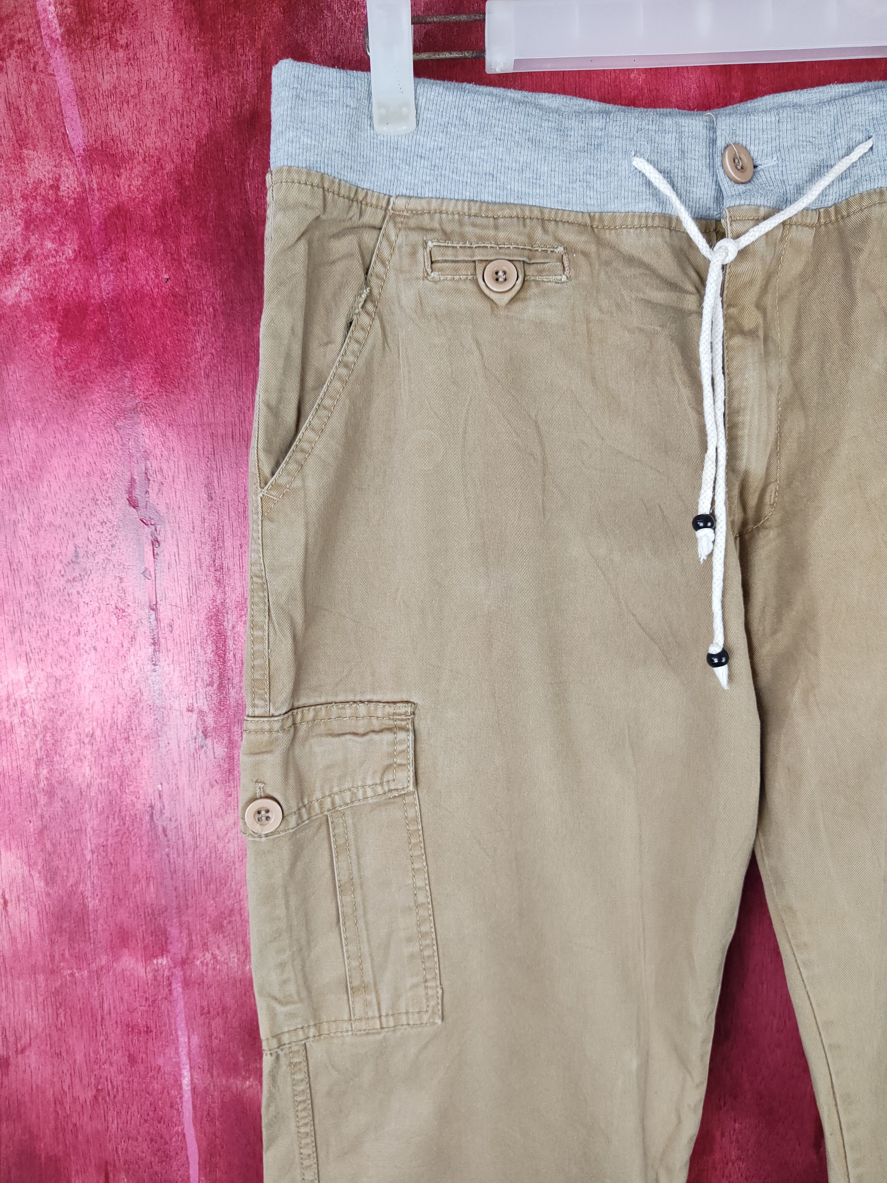 Japanese Brand × Vintage Japanese Brand Brown Multi Pocket Tactical Cargo Pants #S481 Size US 32 / EU 48 - 3 Thumbnail