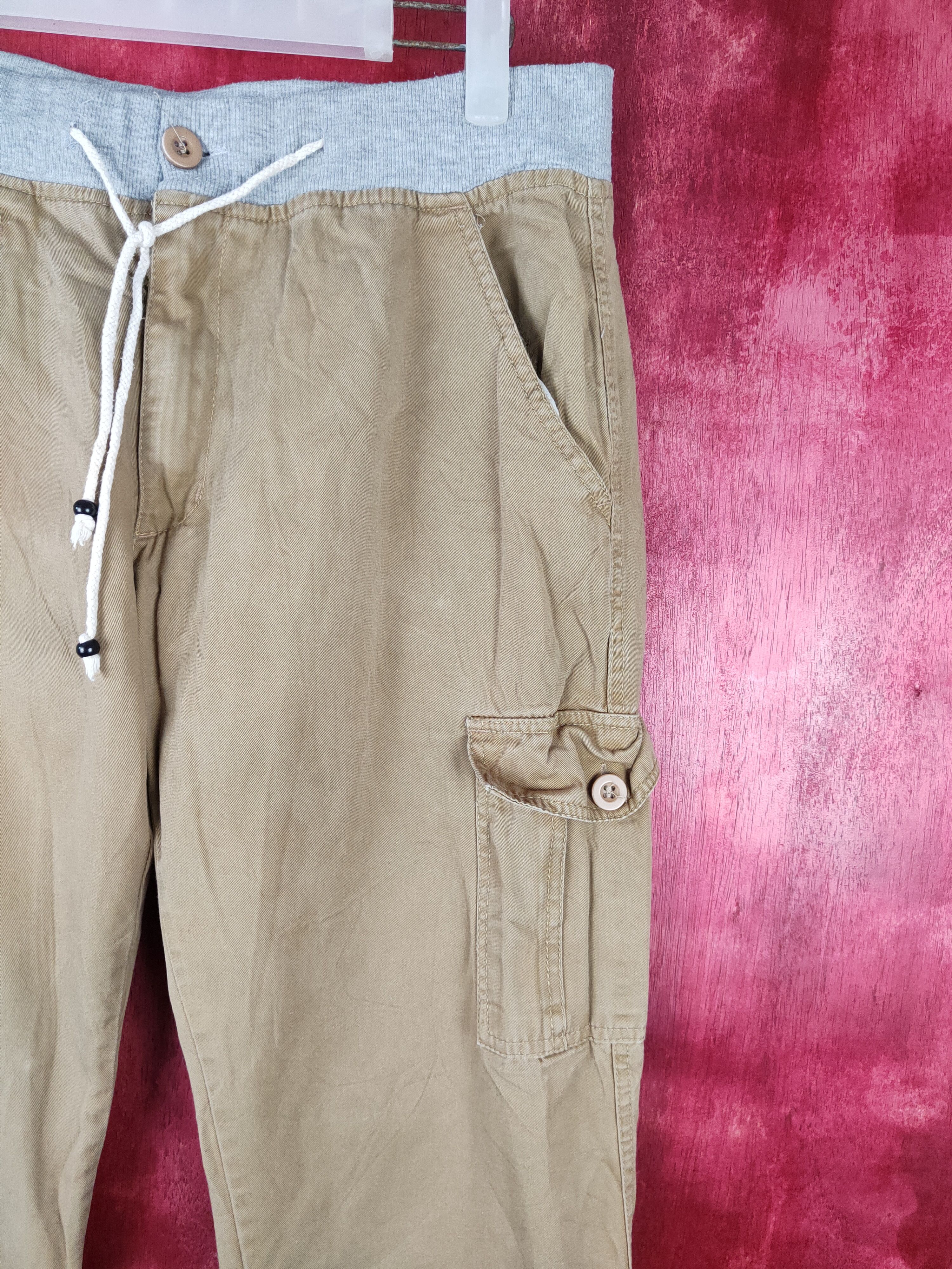 Japanese Brand × Vintage Japanese Brand Brown Multi Pocket Tactical Cargo Pants #S481 Size US 32 / EU 48 - 5 Thumbnail