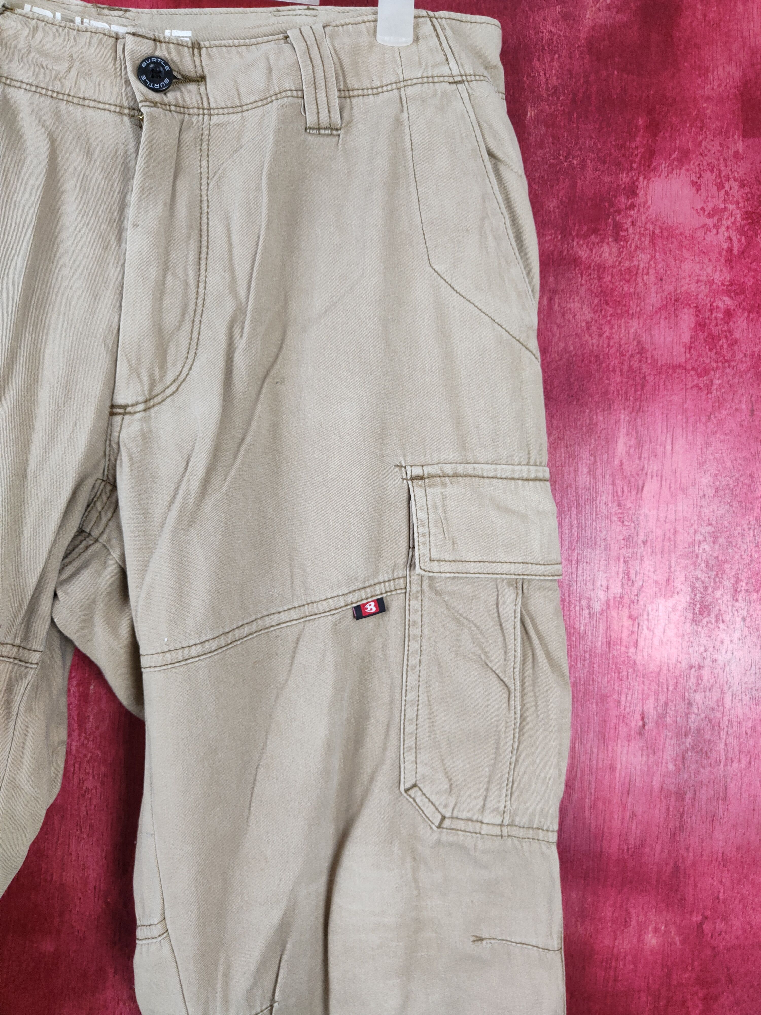 Japanese Brand × Vintage Burtle Brown Multi Pocket Tactical Cargo Pants #S438 Size US 33 - 5 Thumbnail