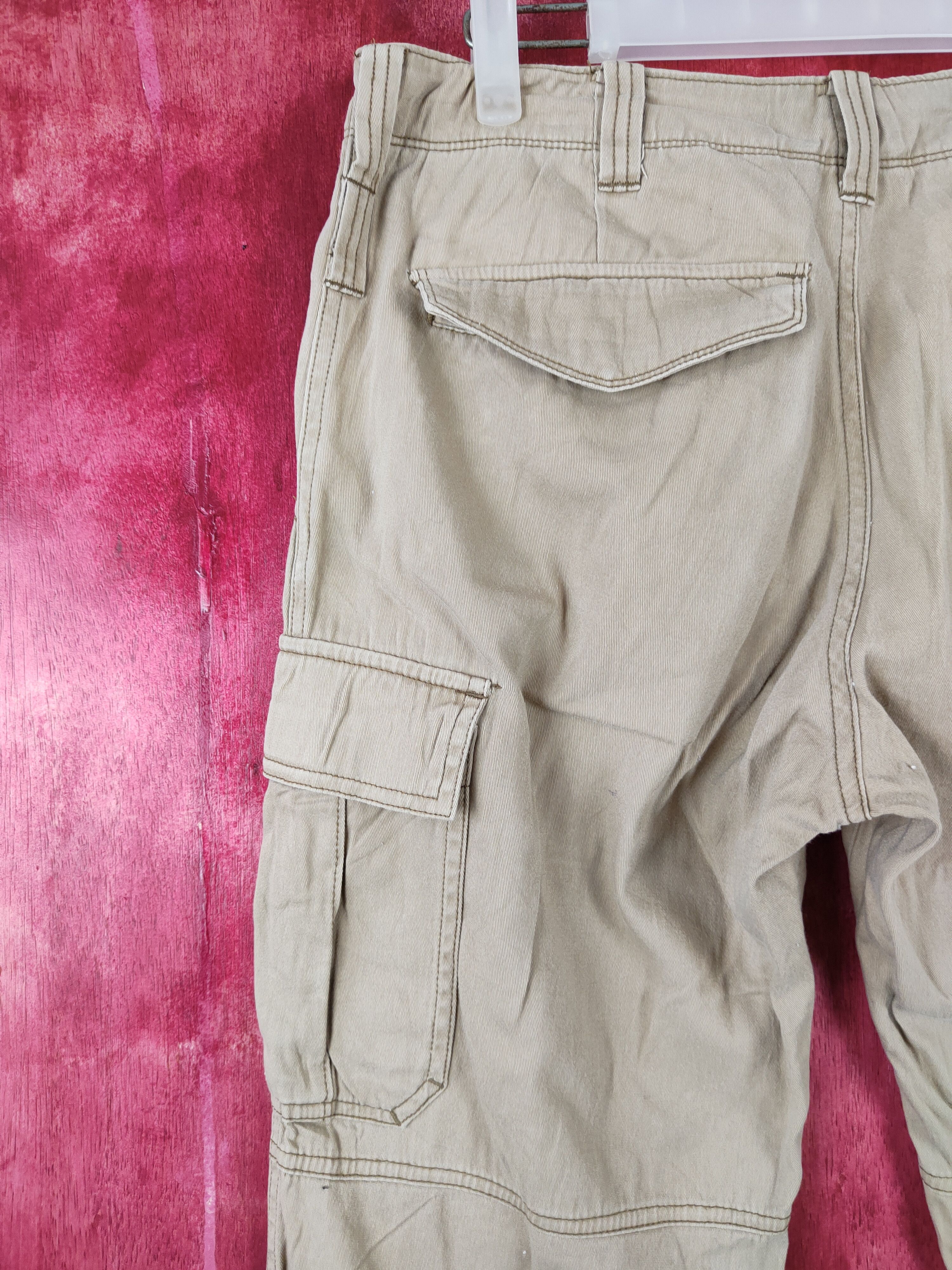 Japanese Brand × Vintage Burtle Brown Multi Pocket Tactical Cargo Pants #S438 Size US 33 - 9 Thumbnail