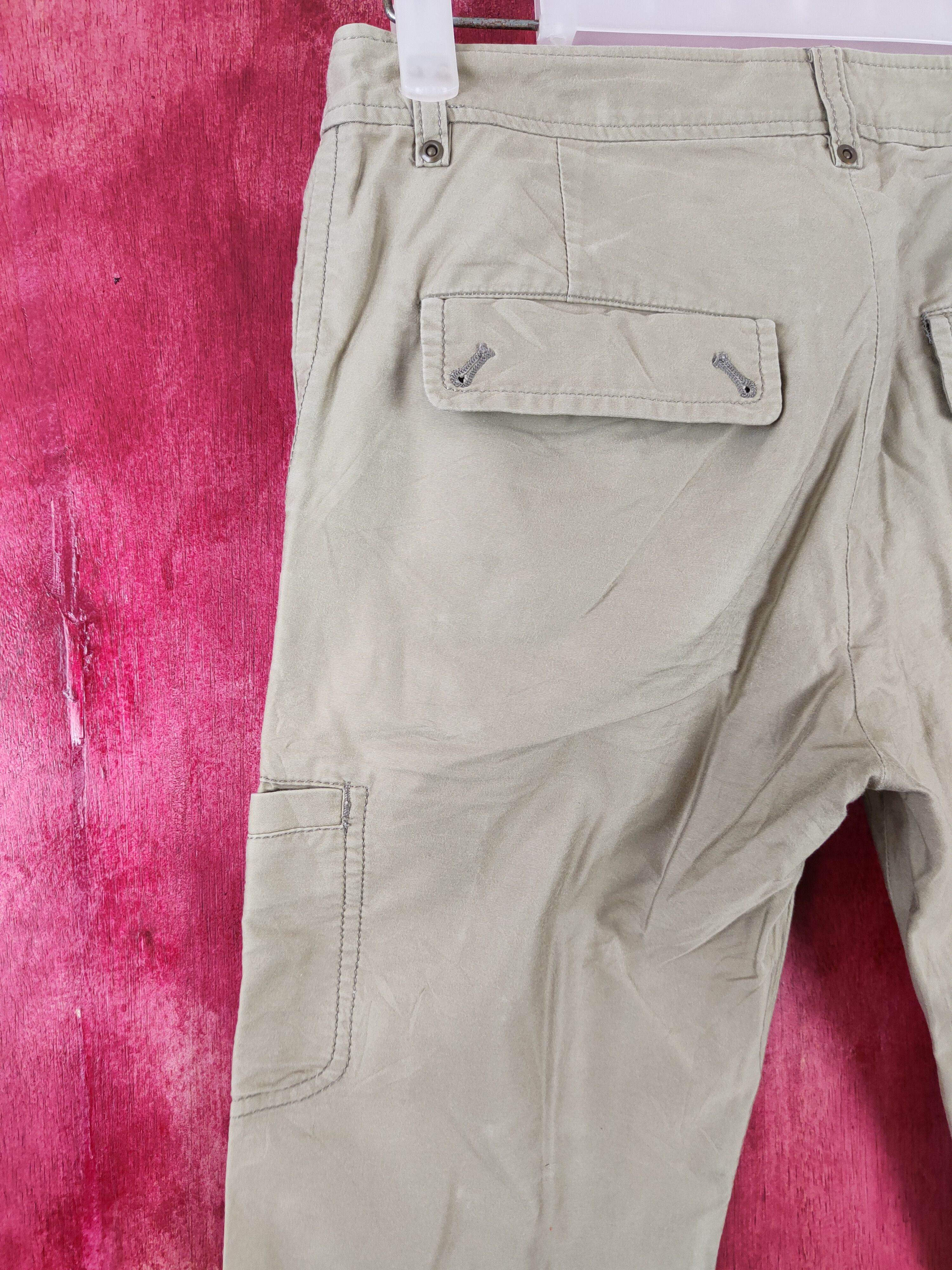 Japanese Brand Human Woman Multi Pocket Tactical Cargo Pants #S432 Size 26" / US 2 / IT 38 - 10 Thumbnail
