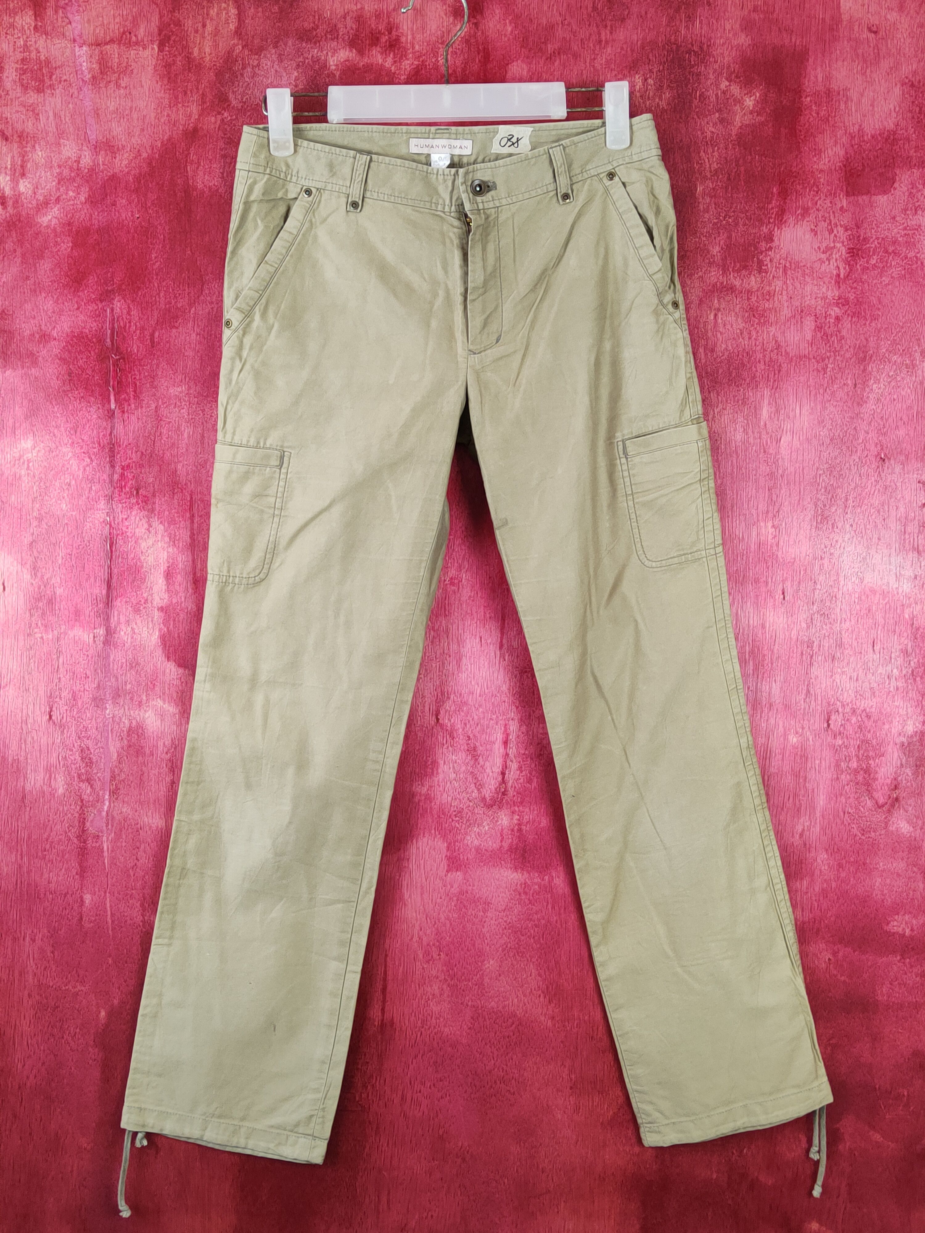 Japanese Brand Human Woman Multi Pocket Tactical Cargo Pants #S432 Size 26" / US 2 / IT 38 - 1 Thumbnail