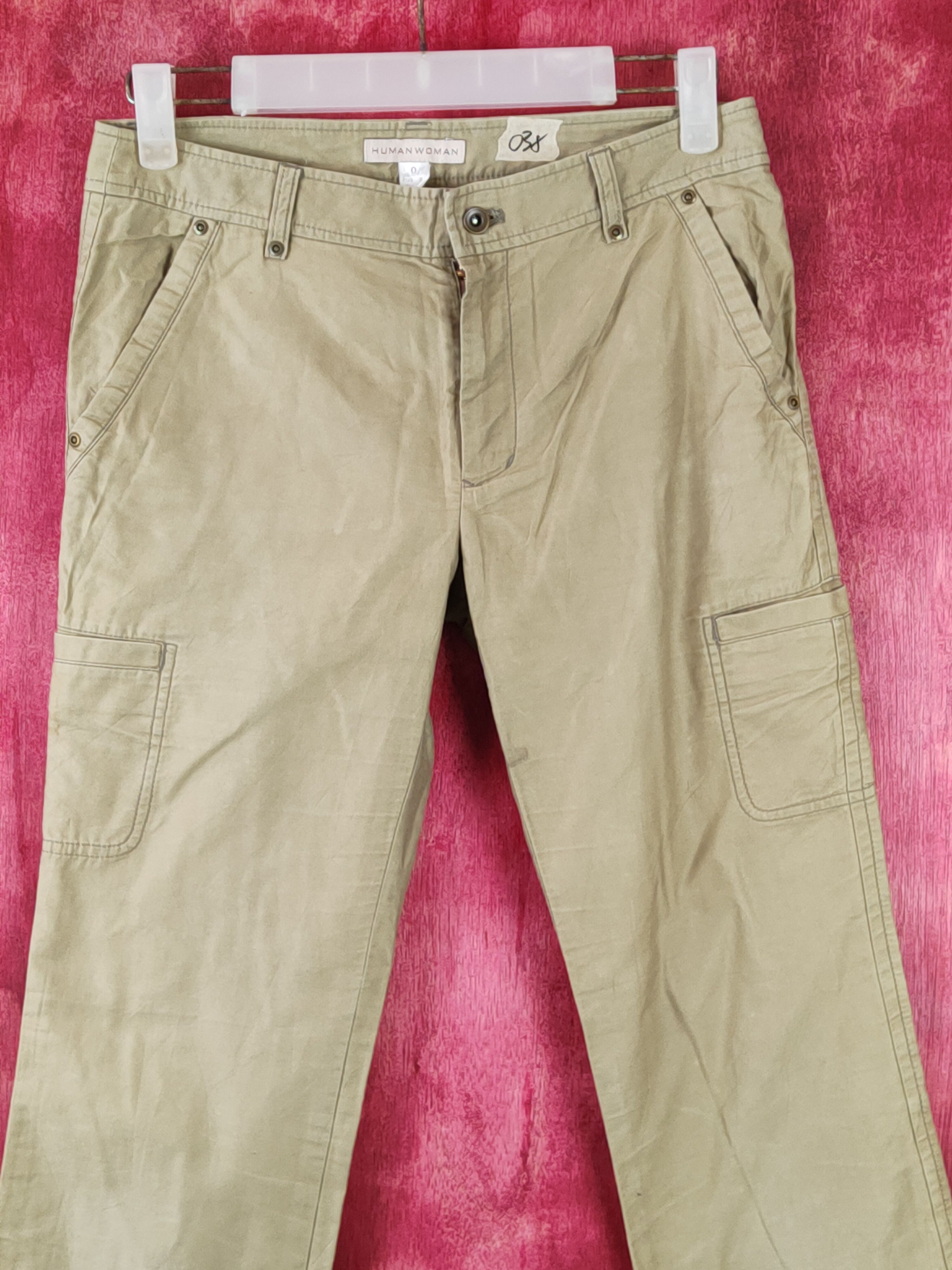 Japanese Brand Human Woman Multi Pocket Tactical Cargo Pants #S432 Size 26" / US 2 / IT 38 - 2 Thumbnail