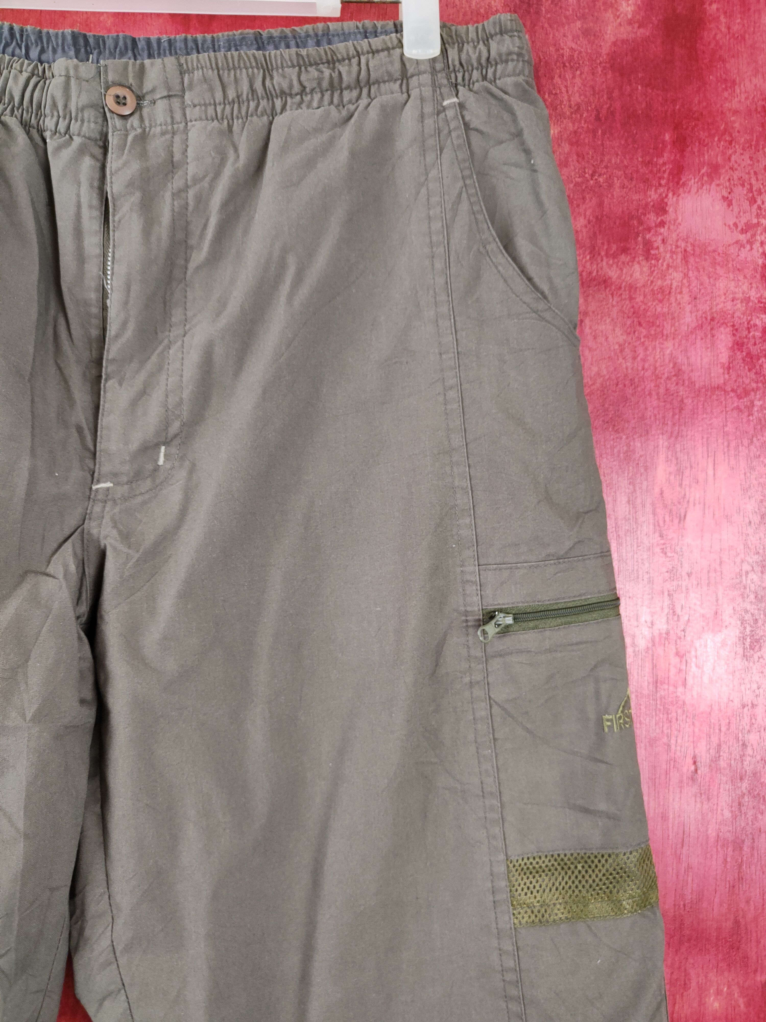 Japanese Brand × Vintage First Down Army Green Multi Pocket Sweatpants #S429 Size US 34 / EU 50 - 6 Thumbnail
