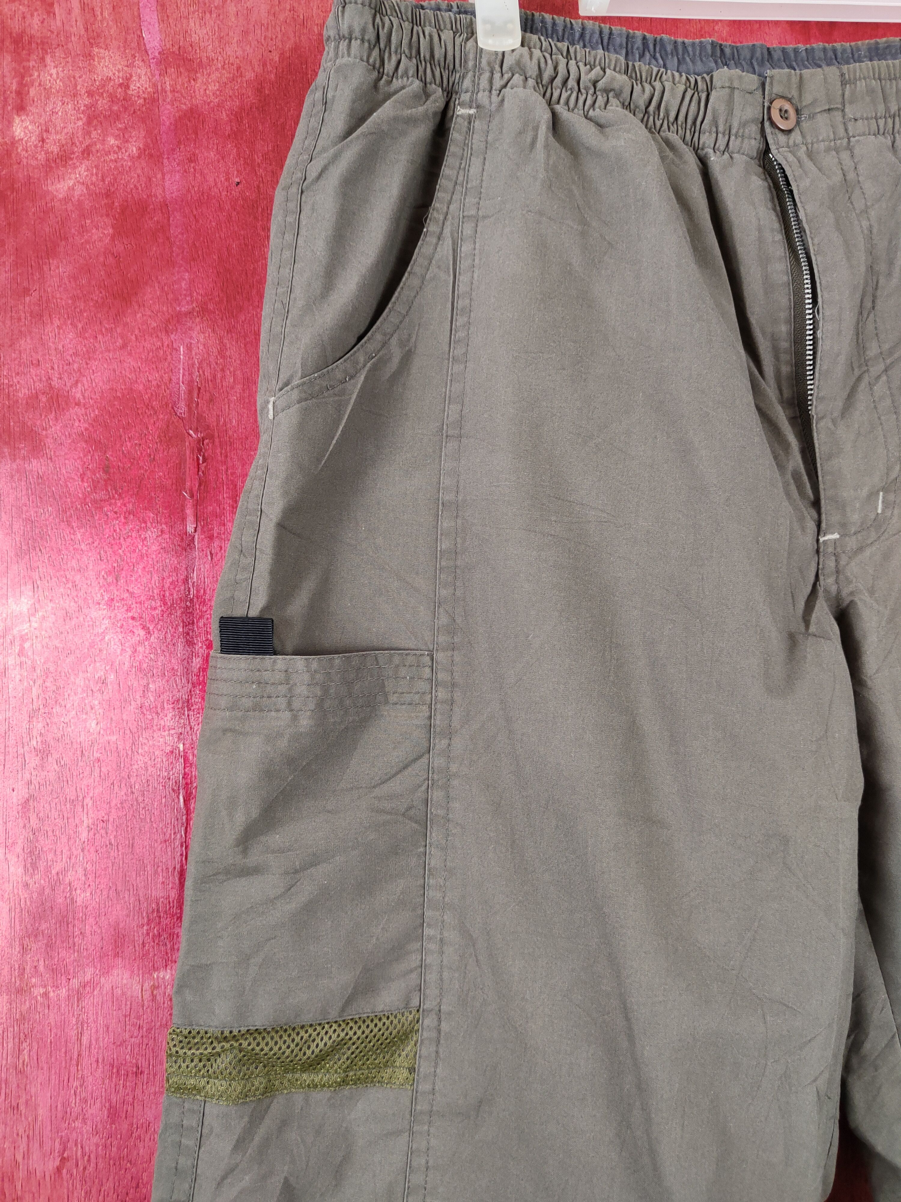 Japanese Brand × Vintage First Down Army Green Multi Pocket Sweatpants #S429 Size US 34 / EU 50 - 4 Thumbnail