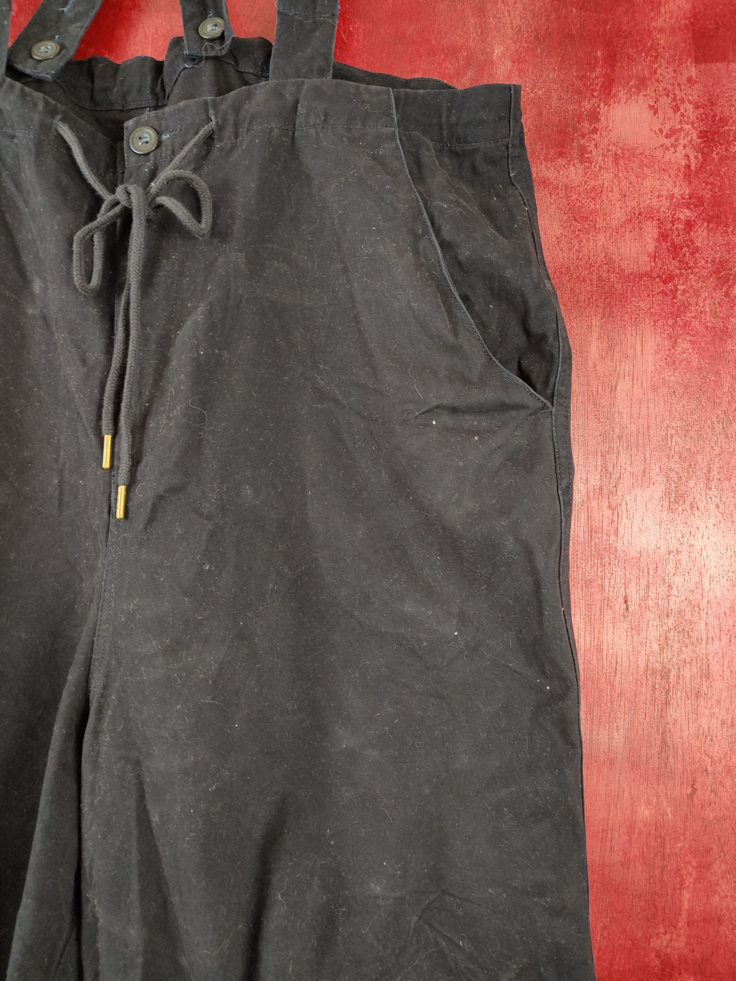 Japanese Brand Samansa Mos2 Black Multi Pocket Tactical Jumpsuits #S428 Size US 34 / EU 50 - 6 Thumbnail