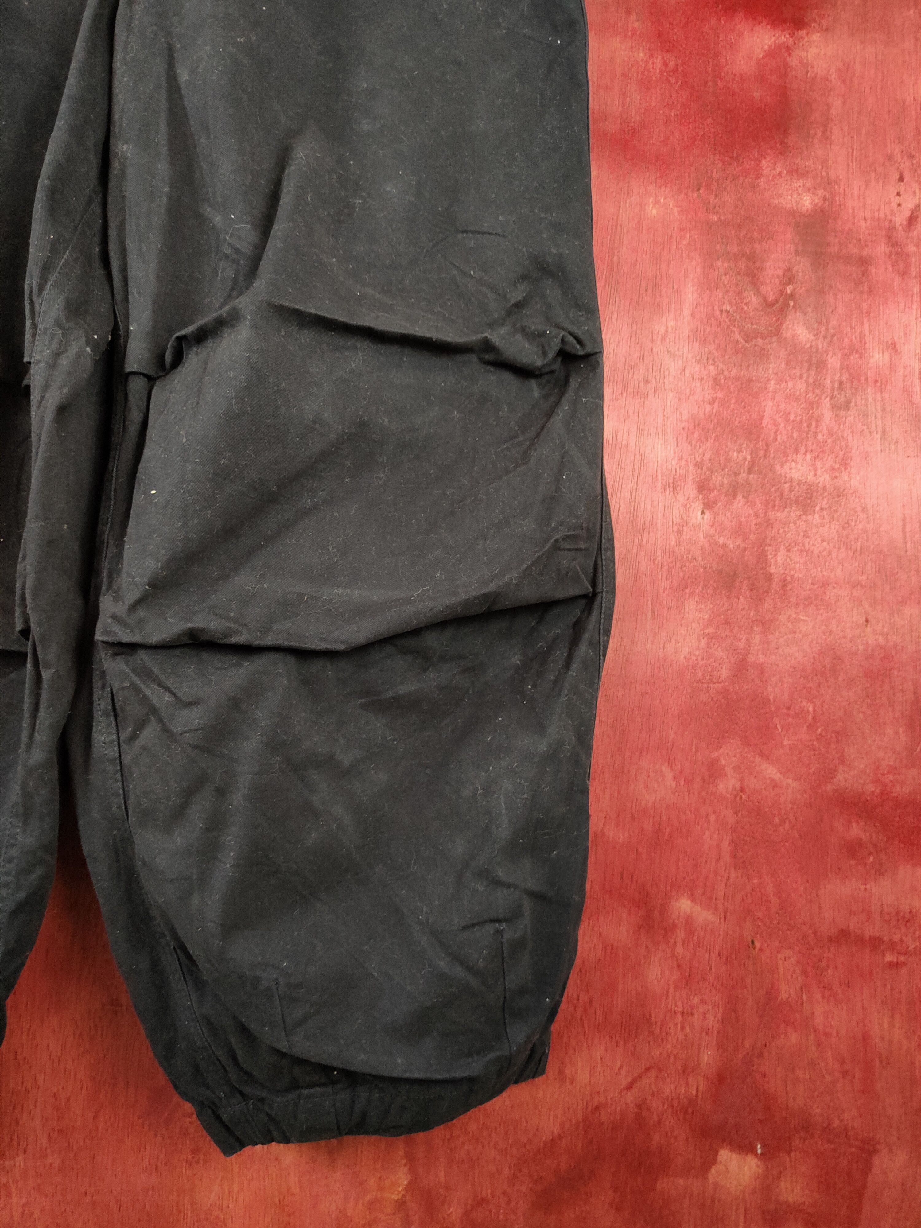 Japanese Brand Samansa Mos2 Black Multi Pocket Tactical Jumpsuits #S428 Size US 34 / EU 50 - 7 Thumbnail