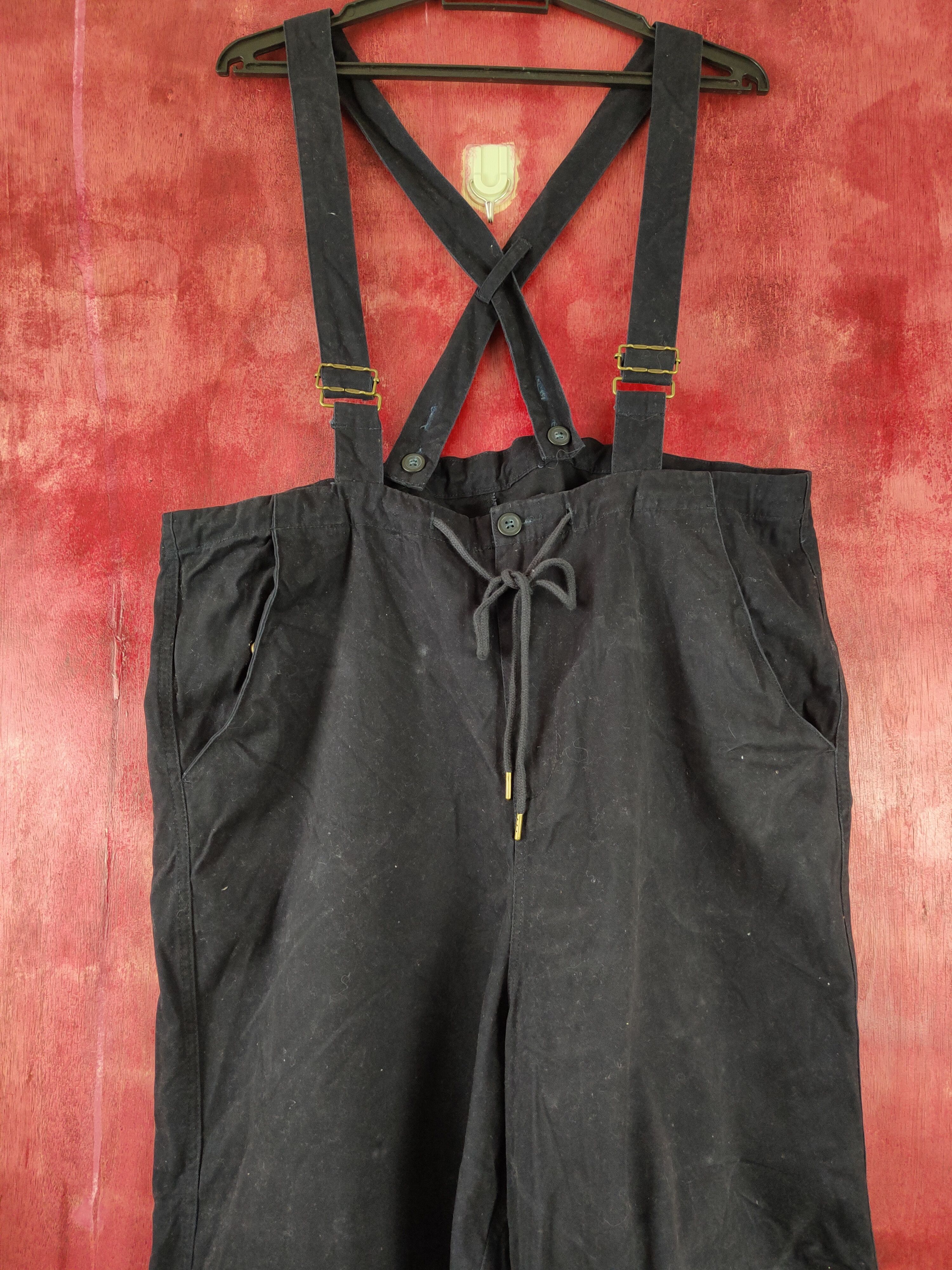 Japanese Brand Samansa Mos2 Black Multi Pocket Tactical Jumpsuits #S428 Size US 34 / EU 50 - 2 Thumbnail