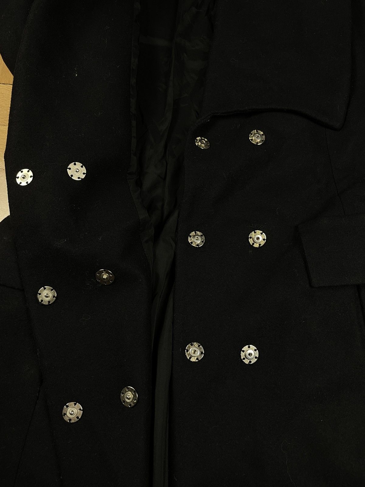 Versace Versace Thick Coat Asymmetric Luxury Size M / US 6-8 / IT 42-44 - 4 Thumbnail