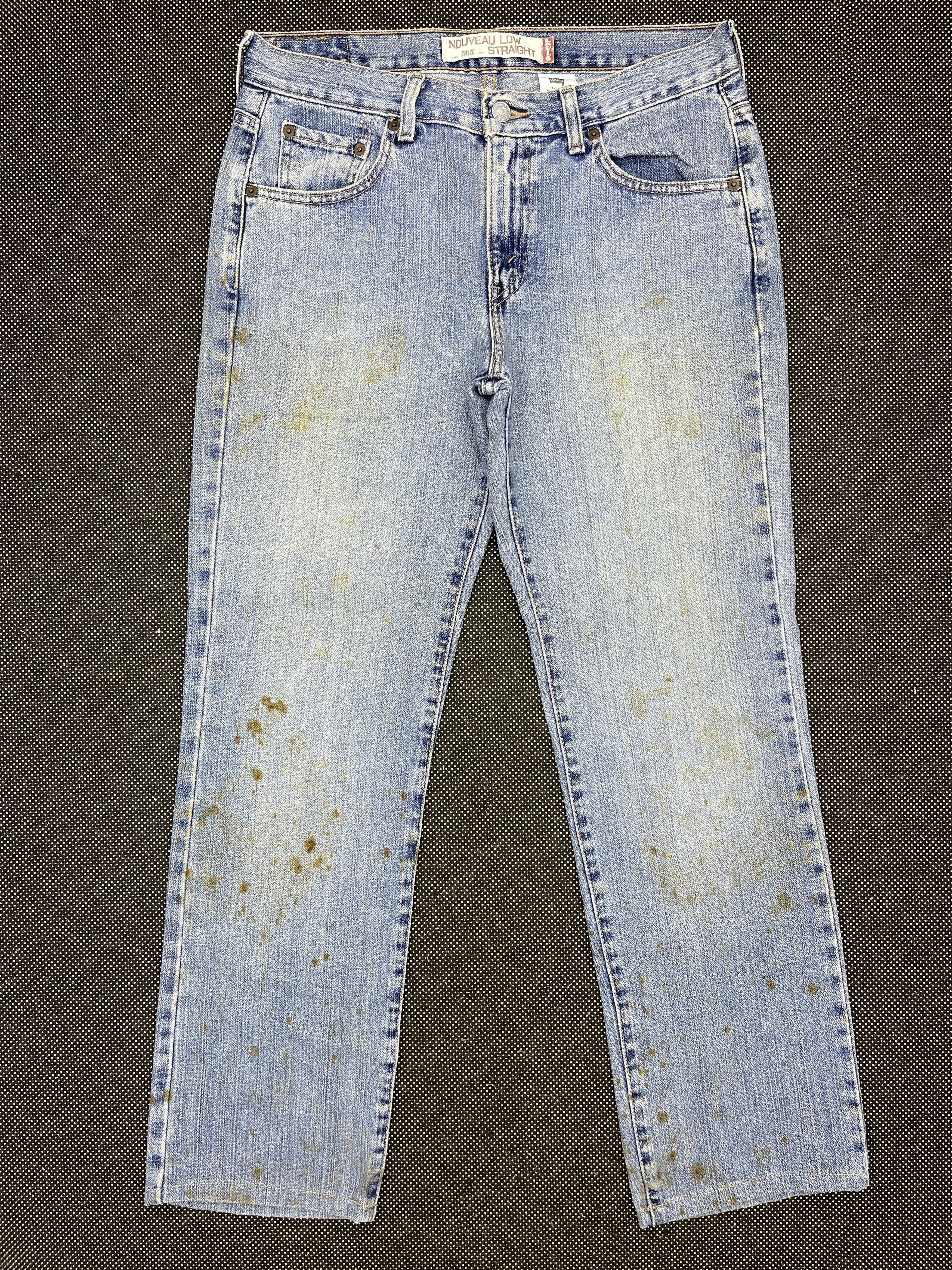 Vintage Levis 505 Oil Splatter Jeans - J161
