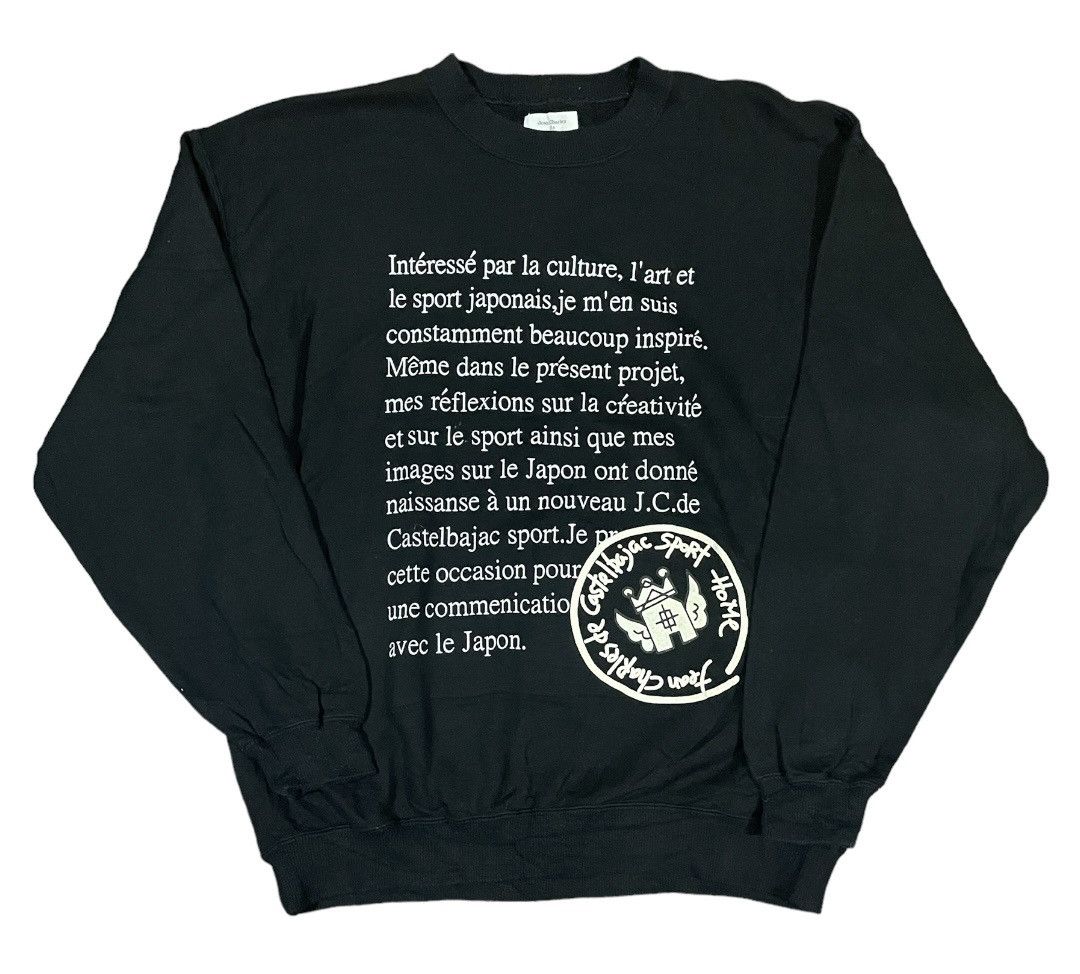 Designer Rare💥Jean Charles De Castelbajac Spellout Jumper Sweater Size US L / EU 52-54 / 3 - 2 Thumbnail