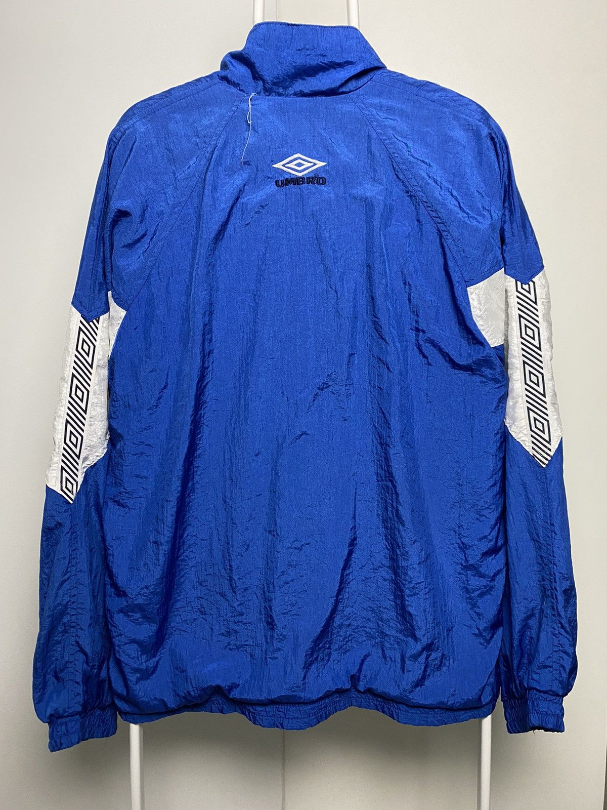 Umbro × Vintage 90s Umbro vintage blue windbreaker jacket Size US L / EU 52-54 / 3 - 7 Thumbnail