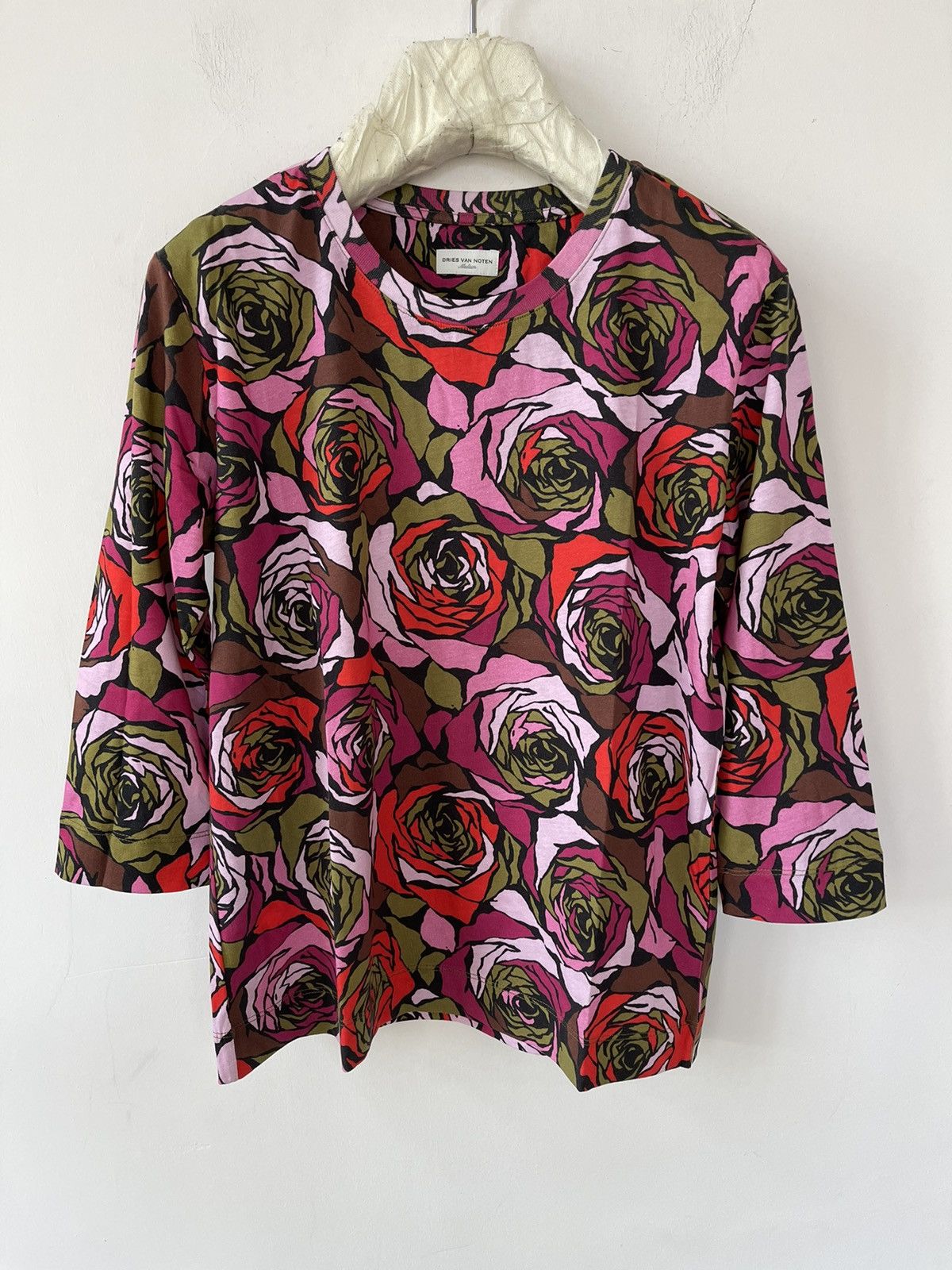 Dries Van Noten Floral Print Cotton T-shirt Size M / US 6-8 / IT 42-44 - 1 Thumbnail