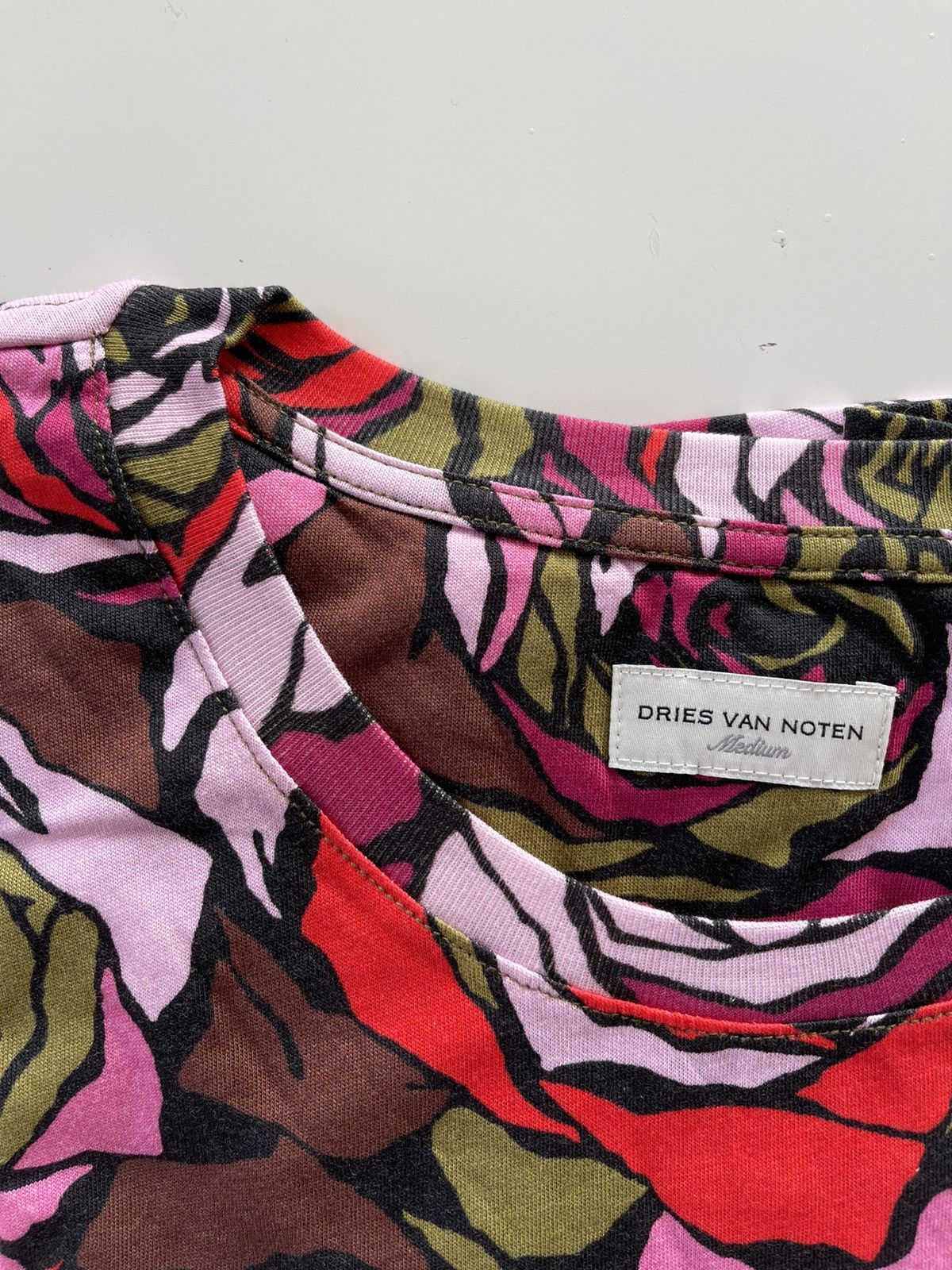 Dries Van Noten Floral Print Cotton T-shirt Size M / US 6-8 / IT 42-44 - 4 Thumbnail