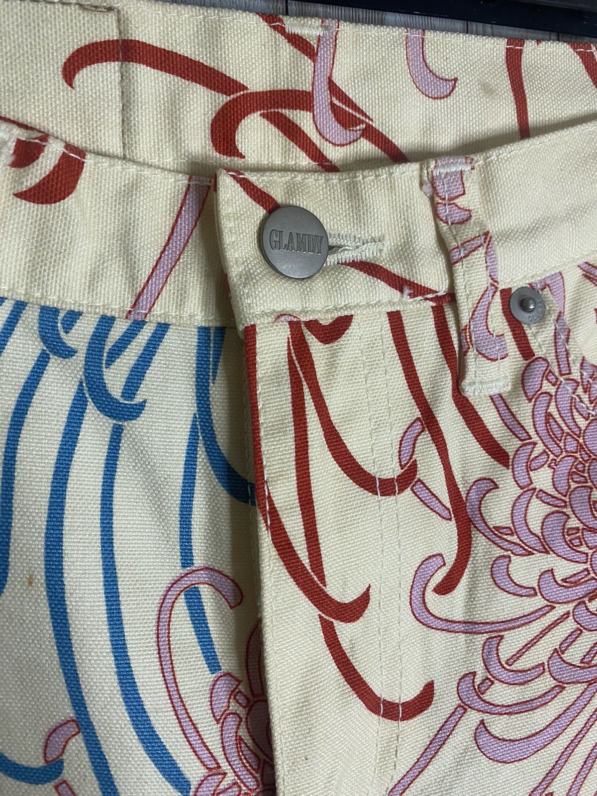 Japanese Brand × Vintage Glamdy Printed Jeans Size US 29 - 6 Thumbnail