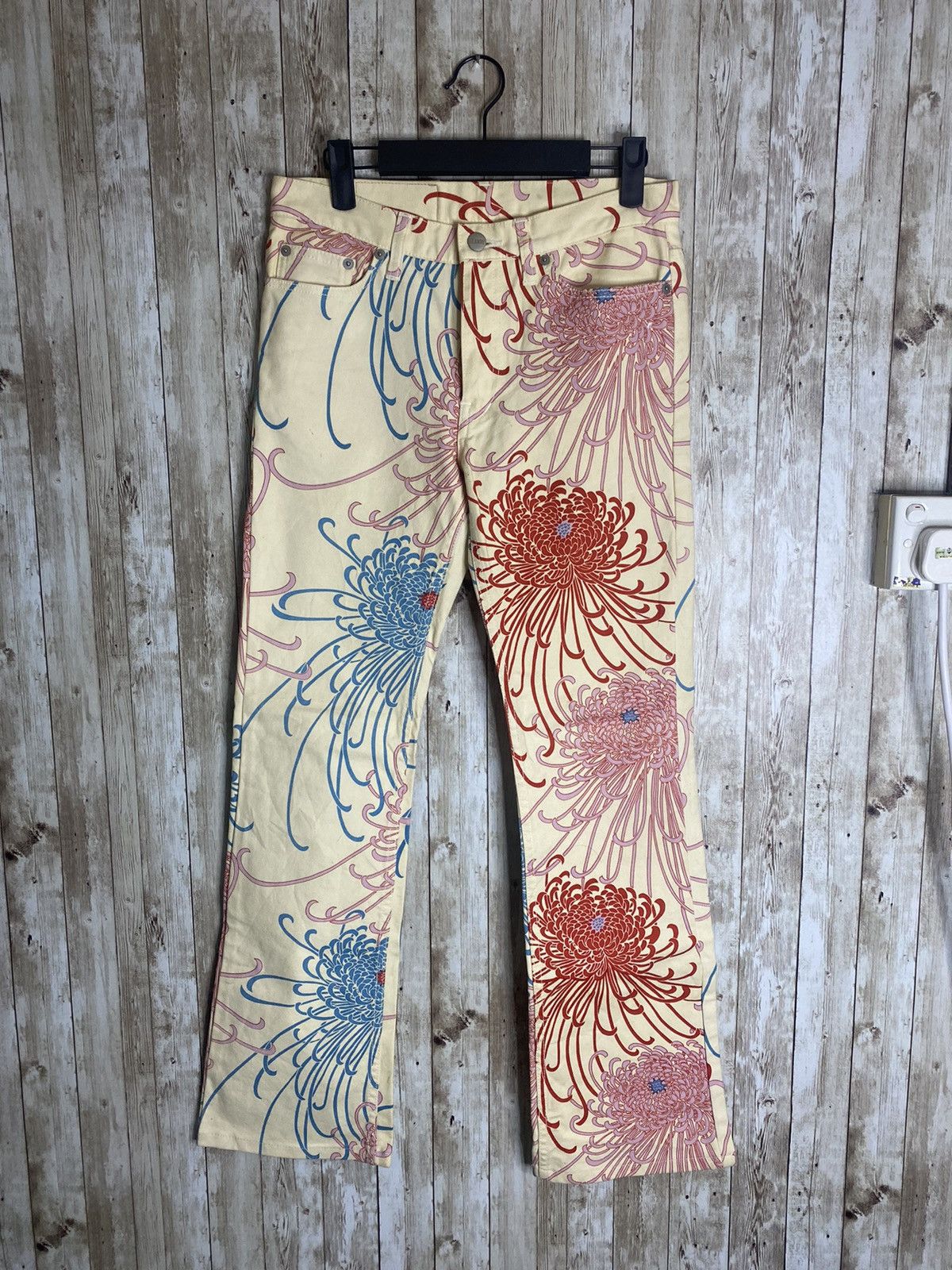 Japanese Brand × Vintage Glamdy Printed Jeans Size US 29 - 3 Thumbnail