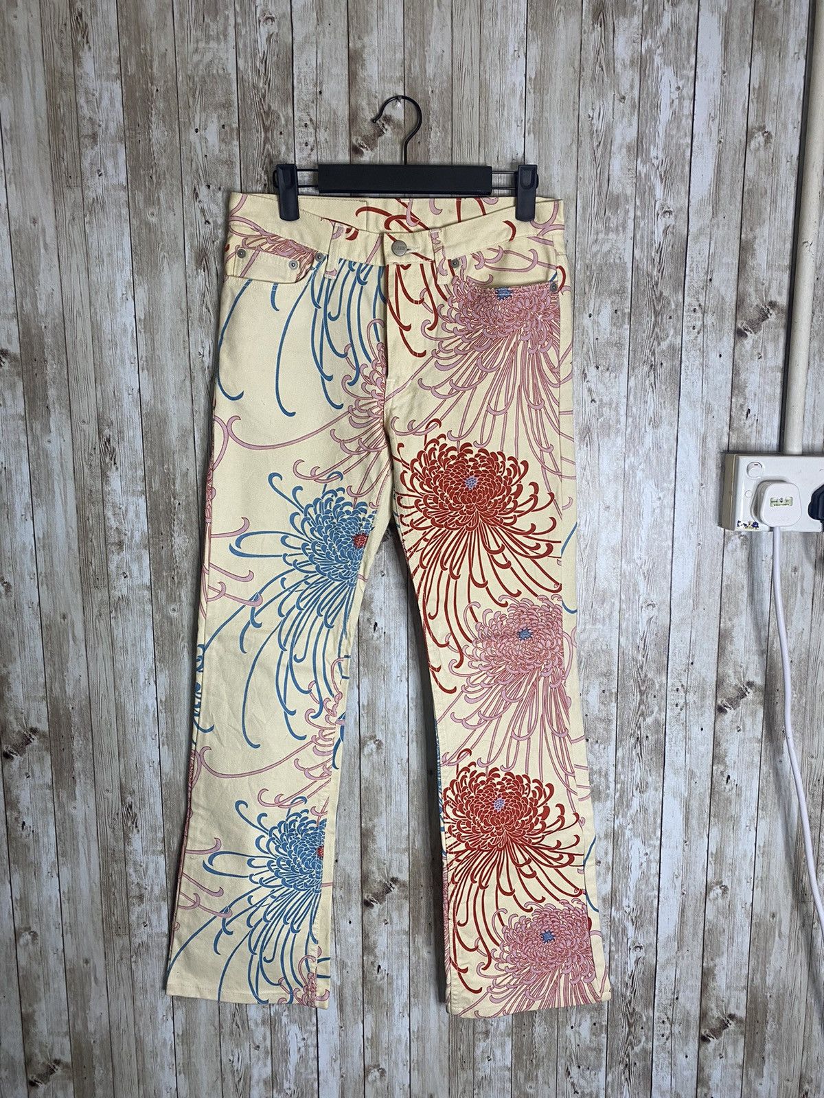 Japanese Brand × Vintage Glamdy Printed Jeans Size US 29 - 1 Thumbnail